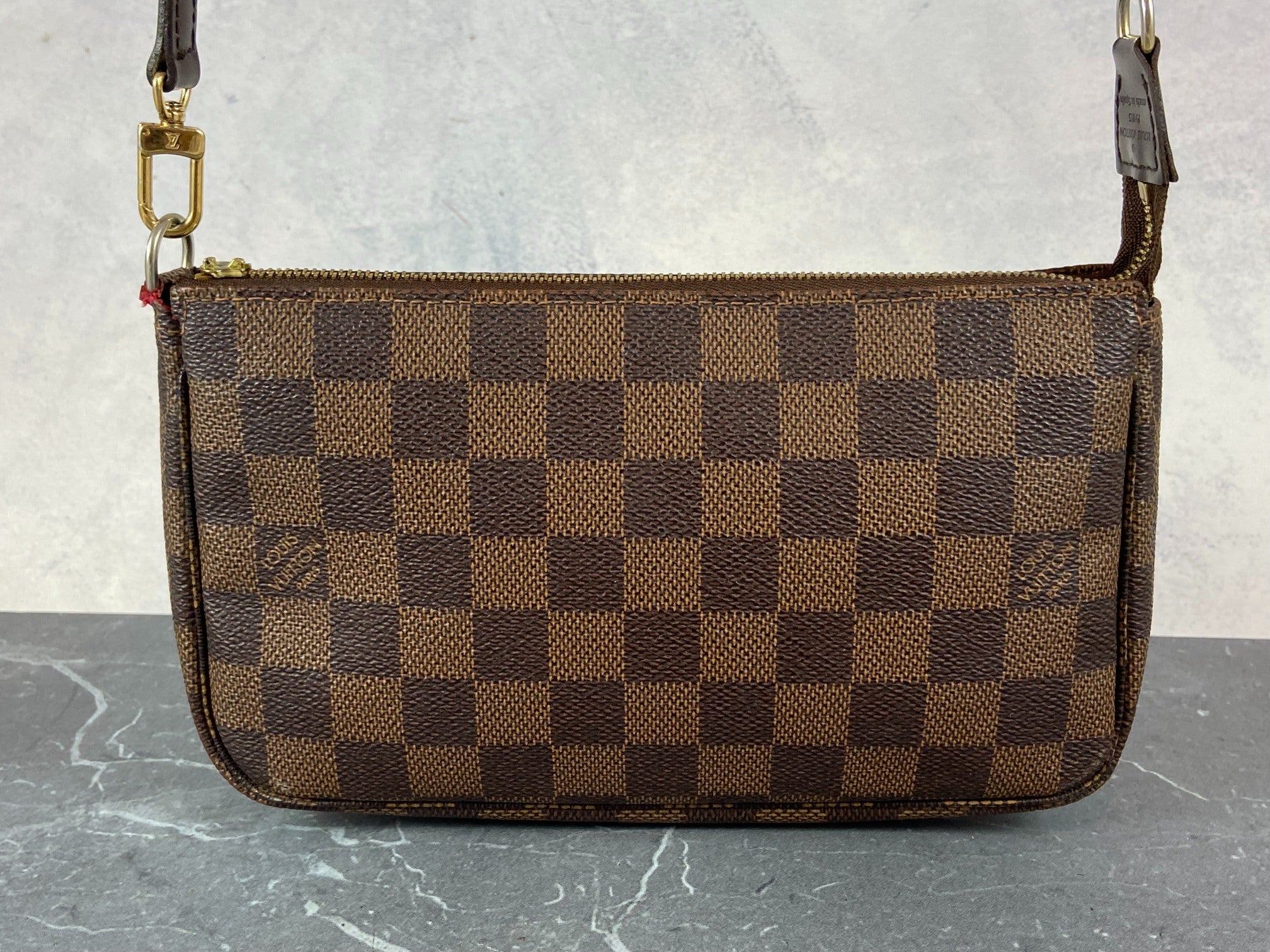 Louis Vuitton Pochette Accessoires Damier Ebene Canvas