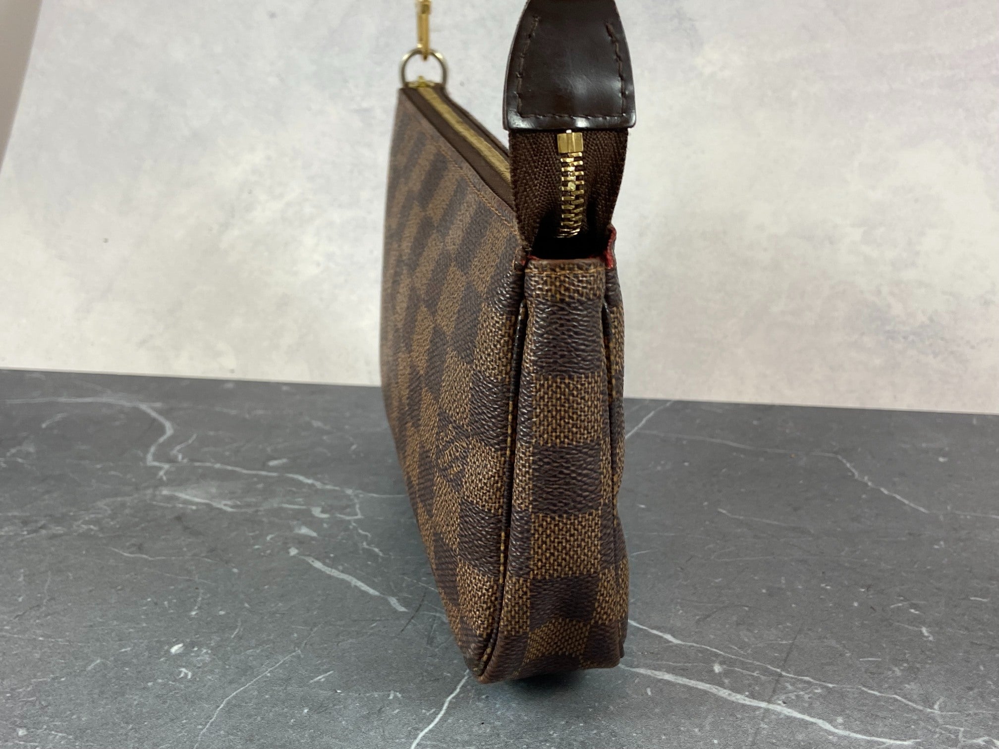 Louis Vuitton Pochette Accessoires Damier Ebene Canvas