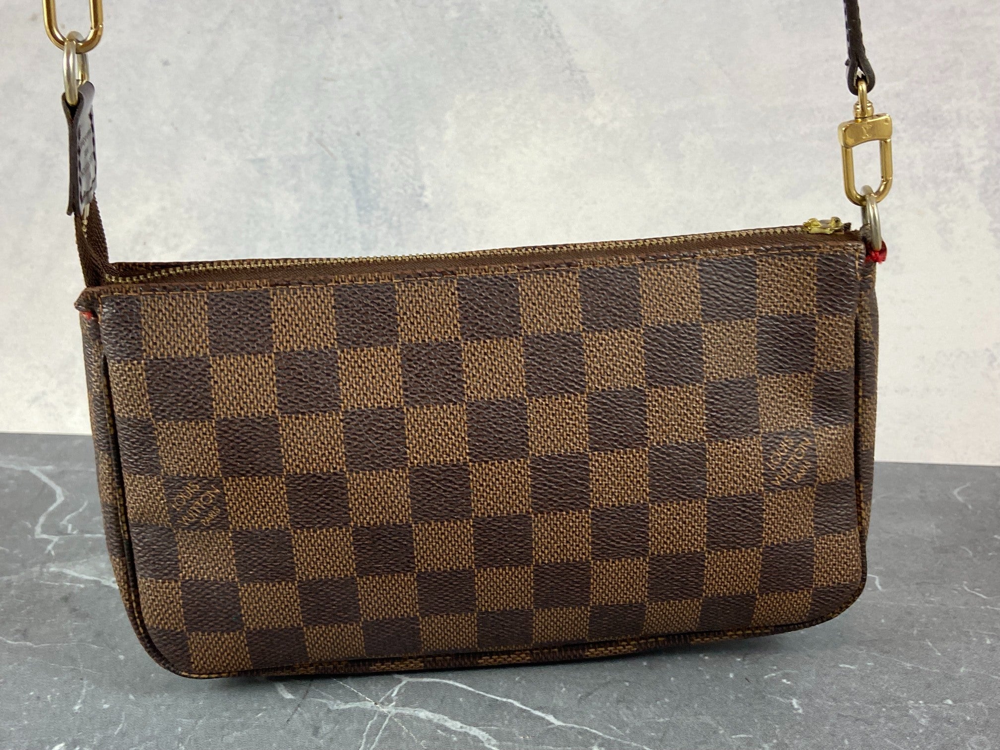 Louis Vuitton Pochette Accessoires Damier Ebene Canvas