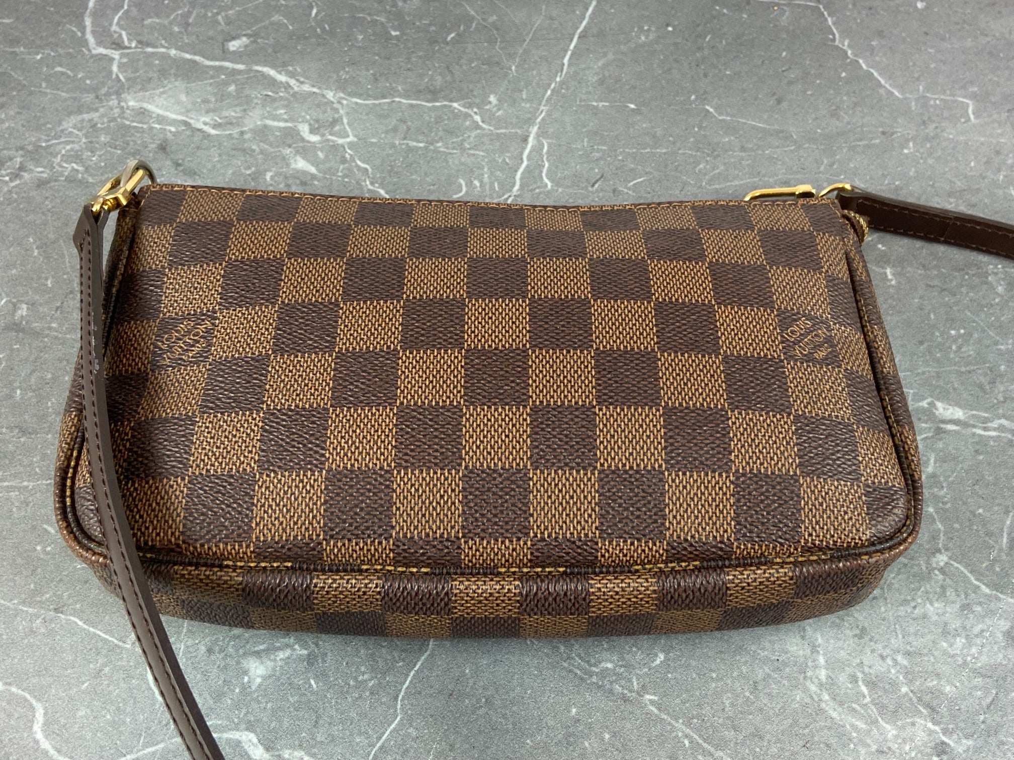 Louis Vuitton Pochette Accessoires Damier Ebene Canvas