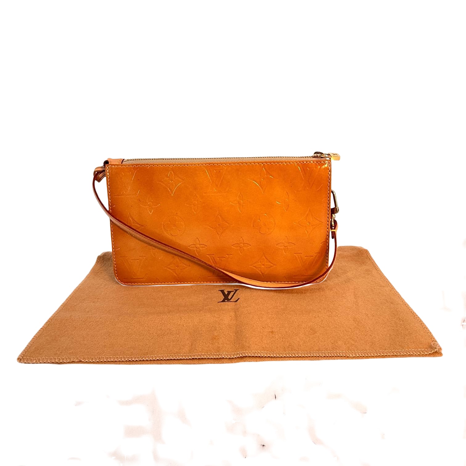 Louis Vuitton Lexington Pochette Gelb Vernis Leder