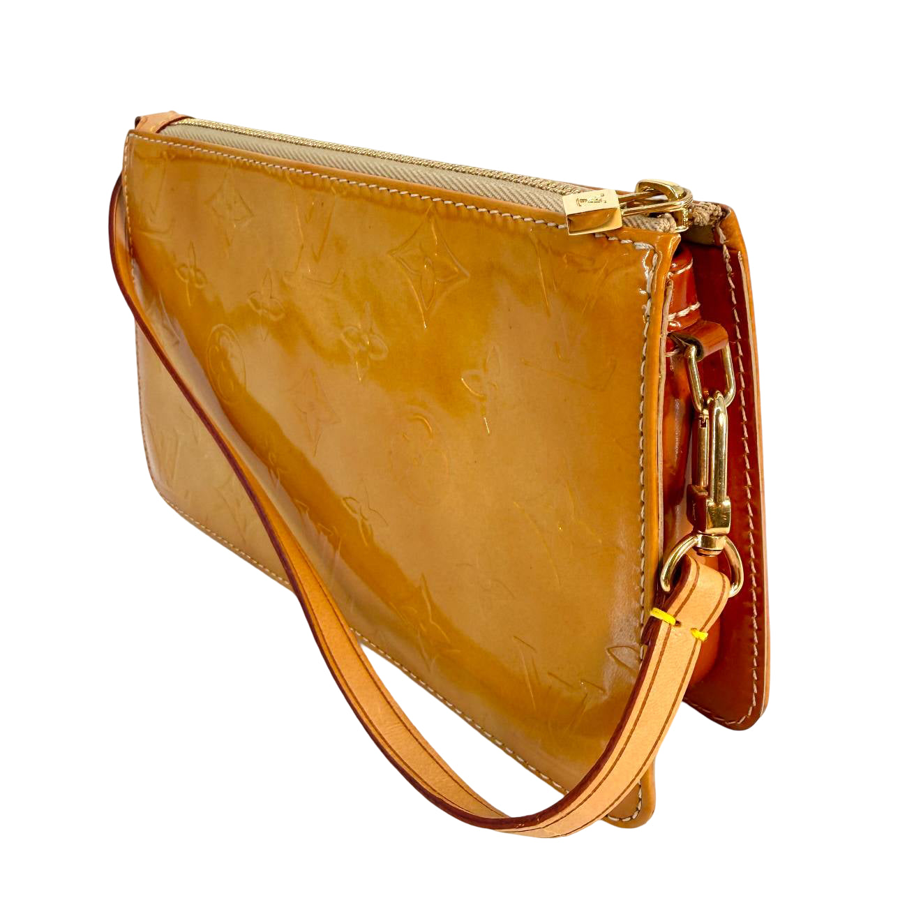 Louis Vuitton Lexington Pochette Gelb Vernis Leder