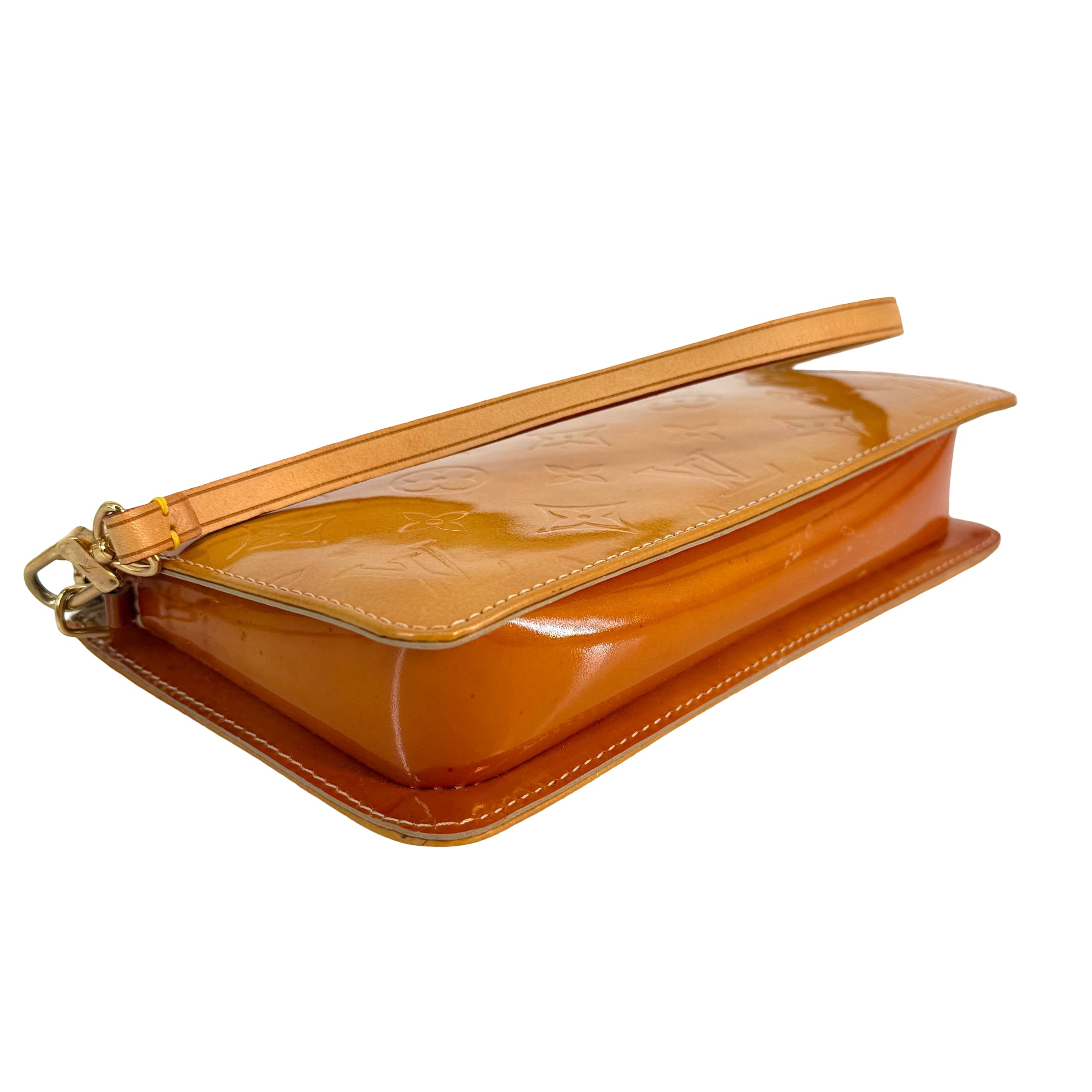 Louis Vuitton Lexington Pochette Gelb Vernis Leder