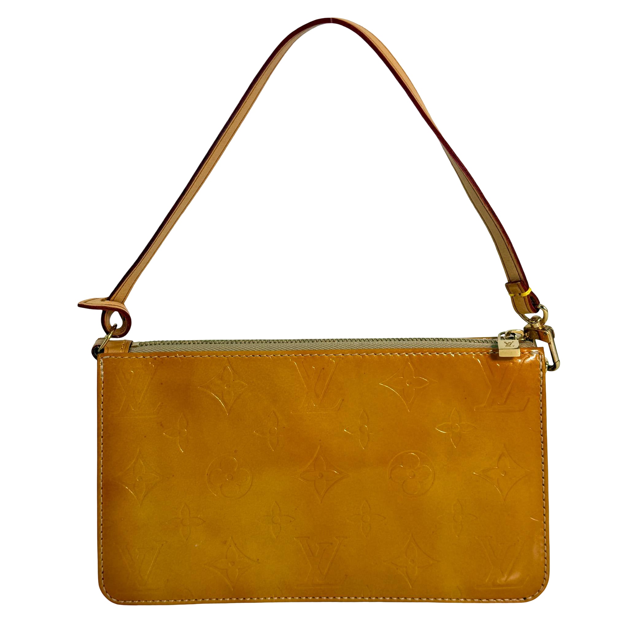 Louis Vuitton Lexington Pochette Gelb Vernis Leder
