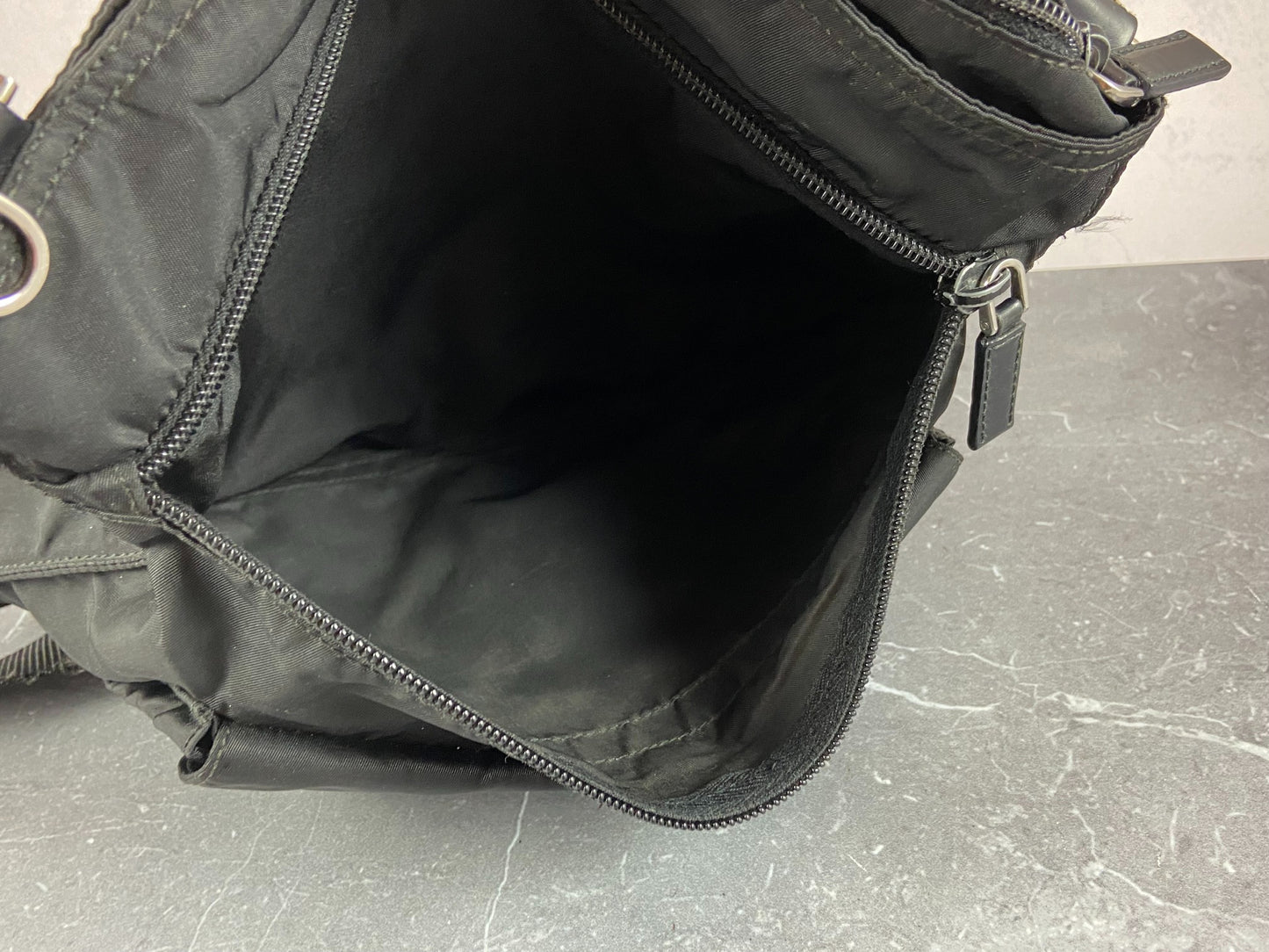 Prada BT0573 Tessuto Nylon Shoulder / Messenger Bag Black
