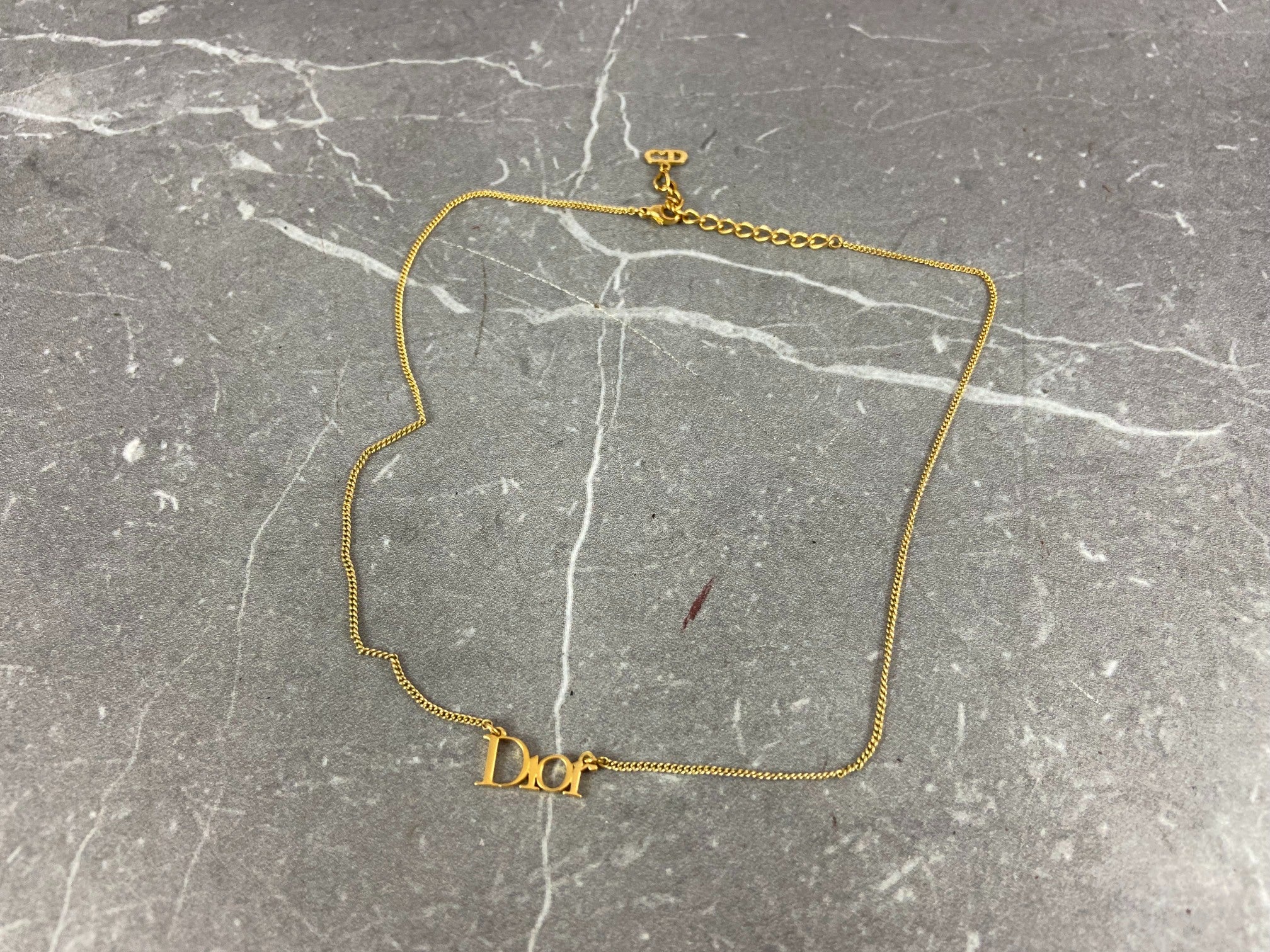 Christian Dior Spellout Necklace