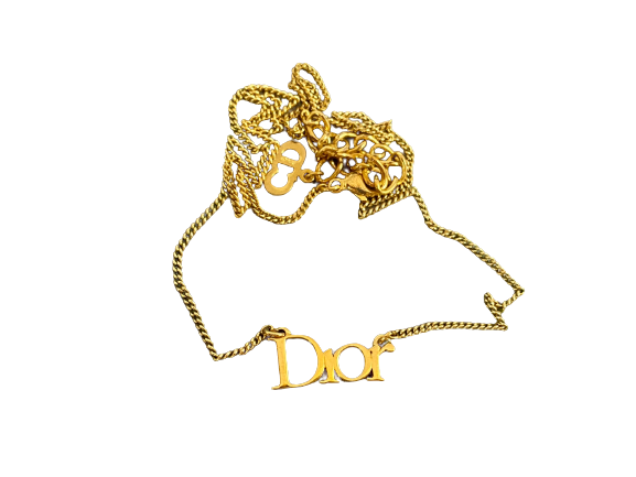 Christian Dior Spellout Necklace