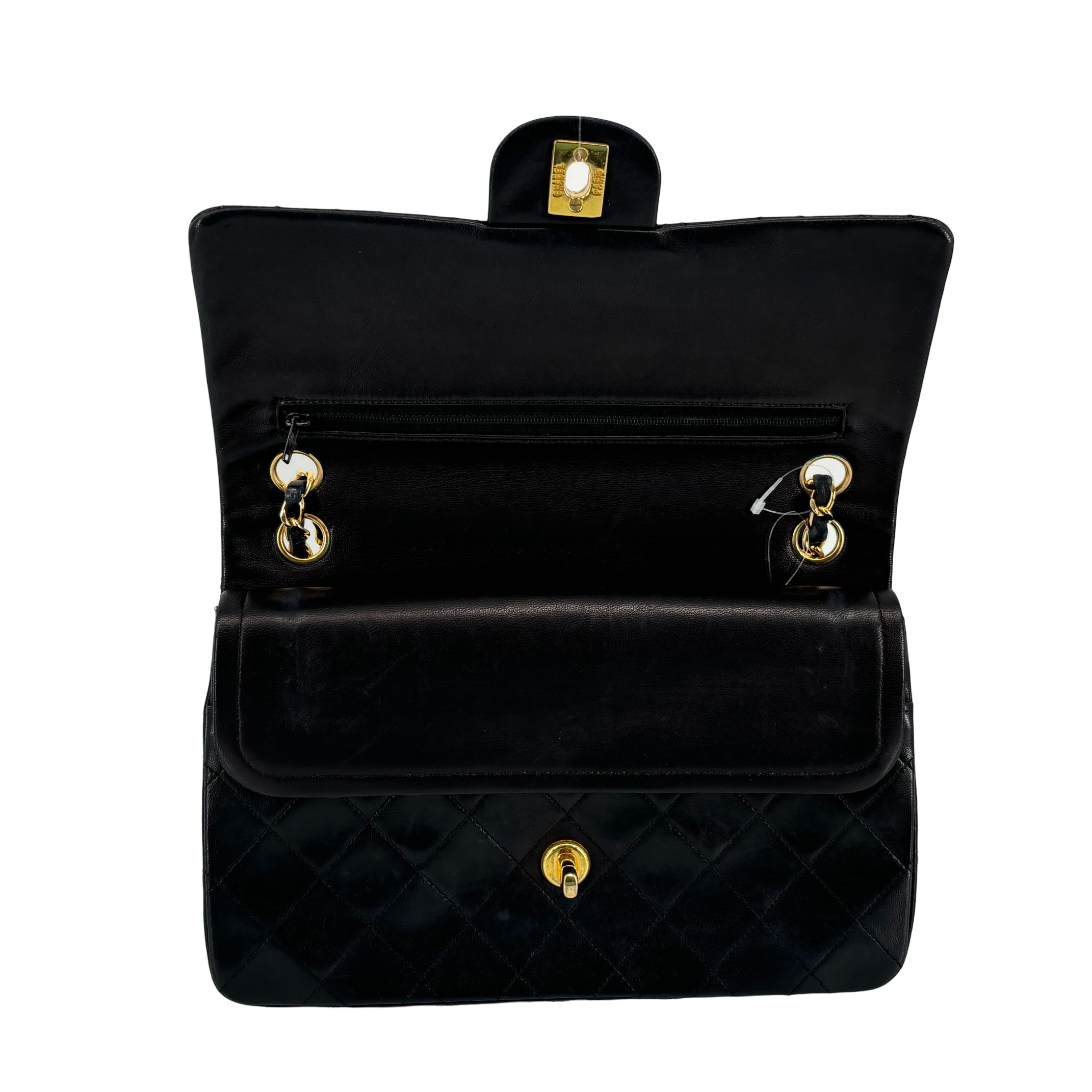 Chanel Timeless / Classique Double Flap Bag Black Matelassé Leather Medium incl. Dustbag