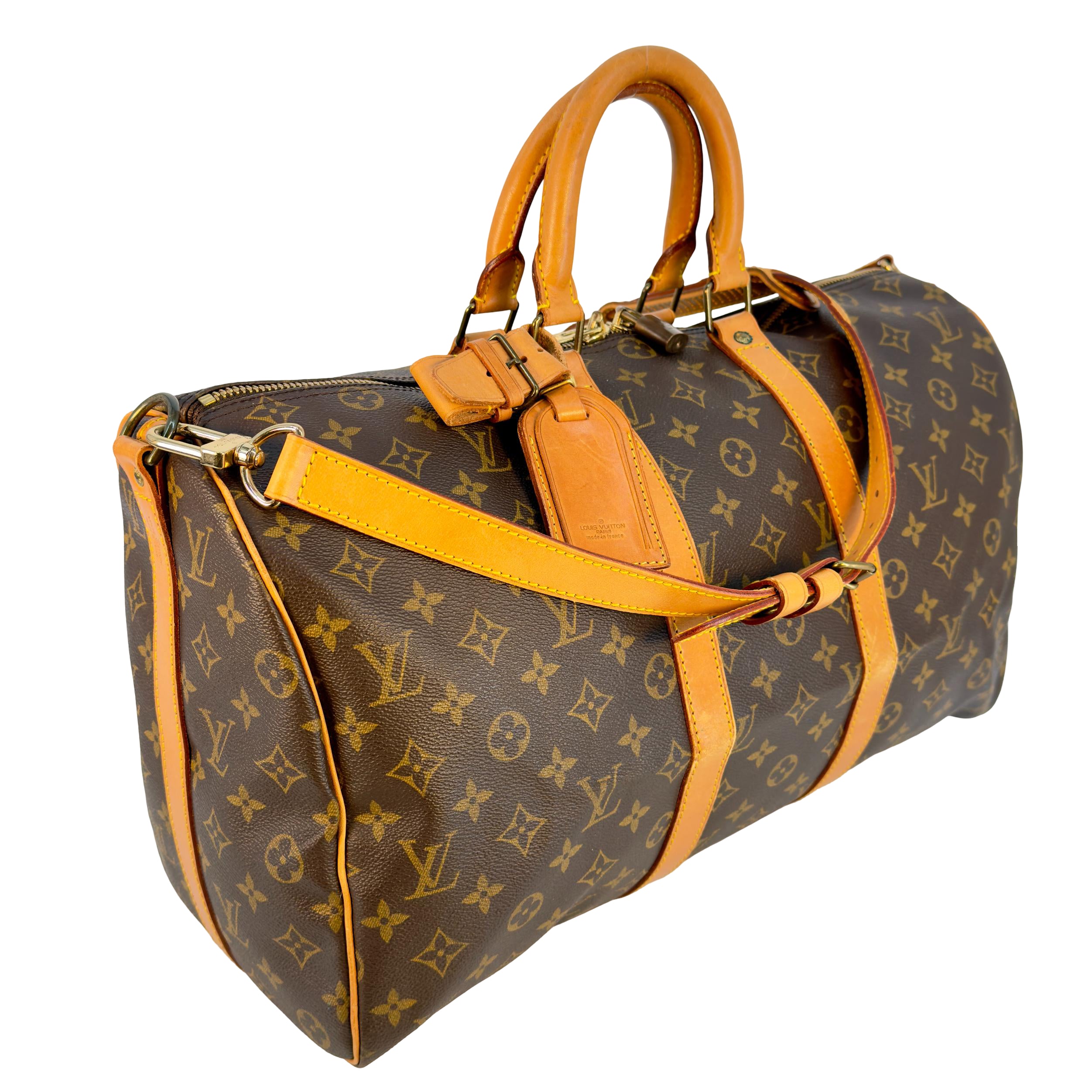 Louis Vuitton Keepall 45 Bandoulière Braun Monogram Canvas