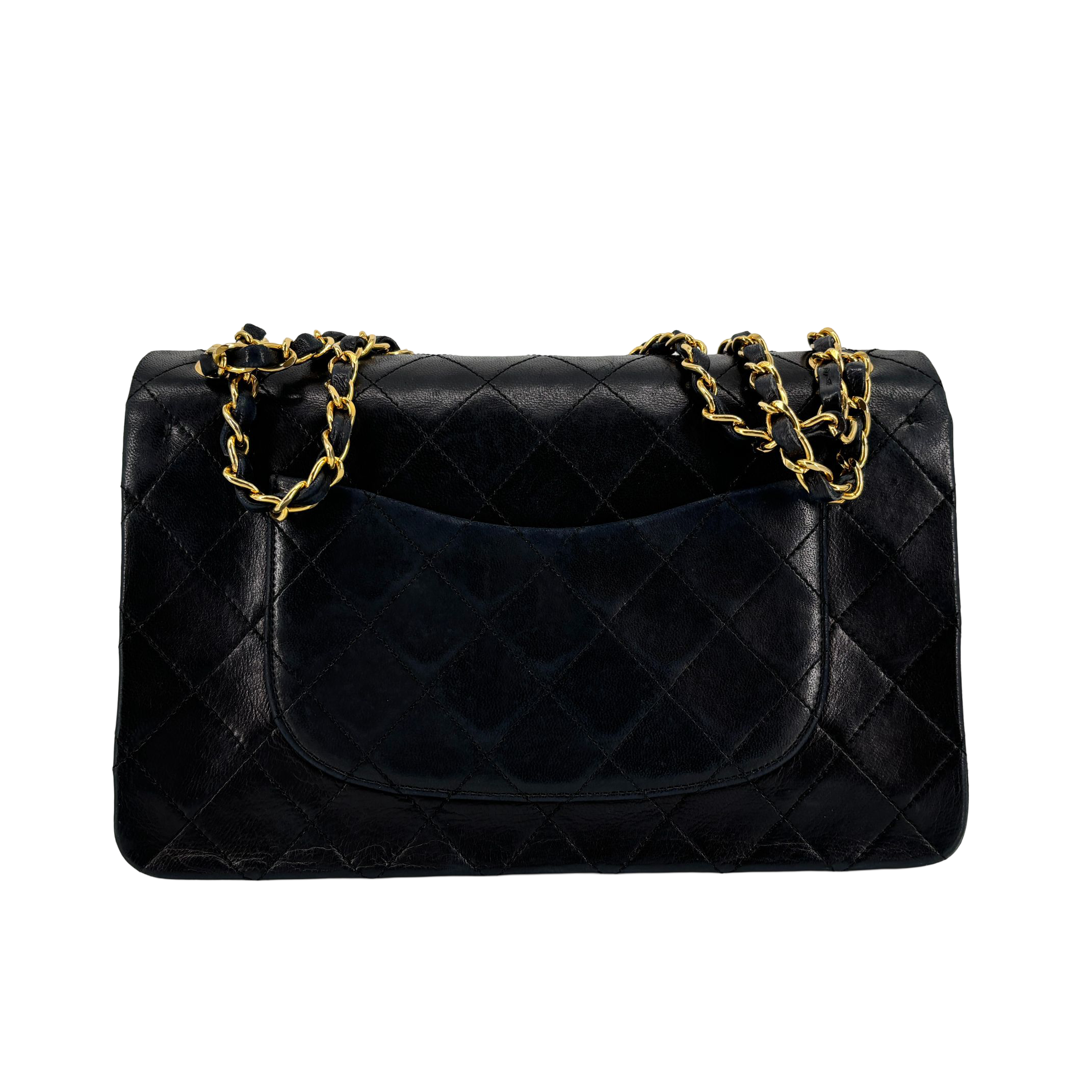 Chanel Timeless / Classique Double Flap Bag Black Matelassé Leather Medium incl. Dustbag