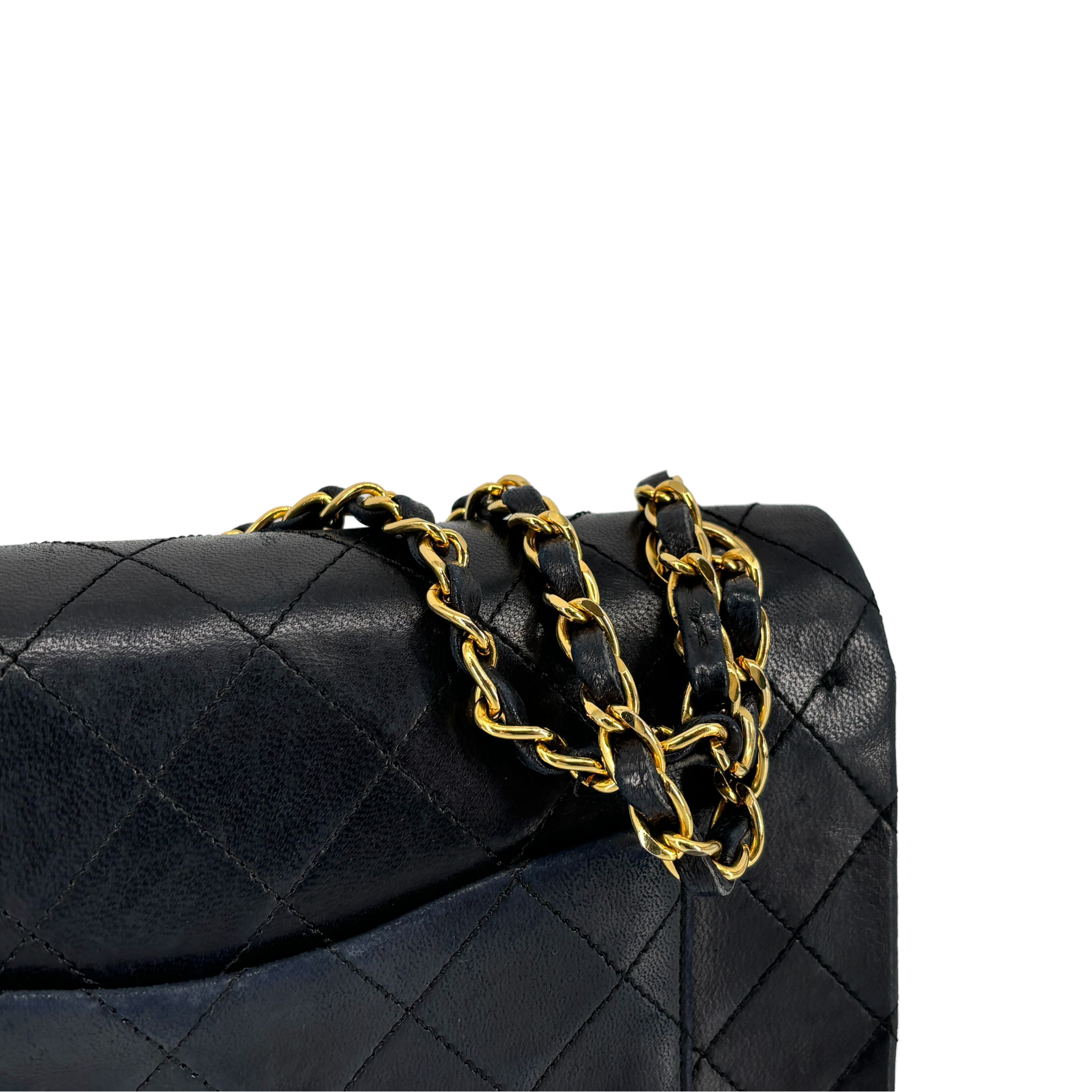 Chanel Timeless / Classique Double Flap Bag Black Matelassé Leather Medium incl. Dustbag