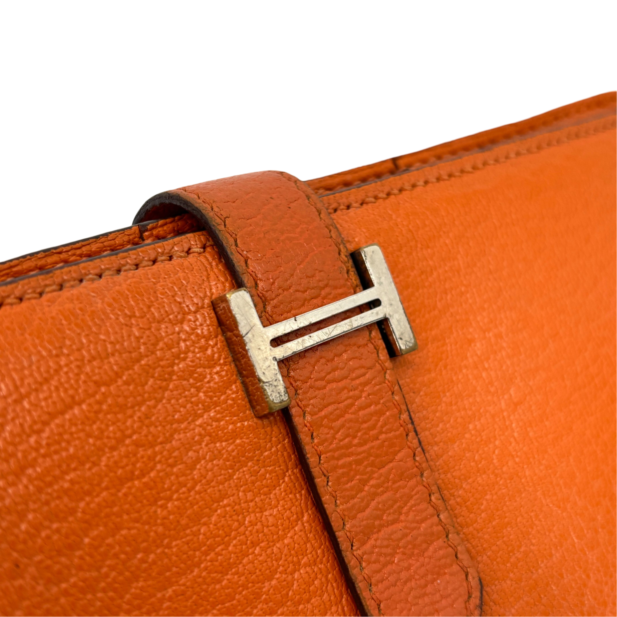 Hermès Béarn Wallet Orange Epsom Leather