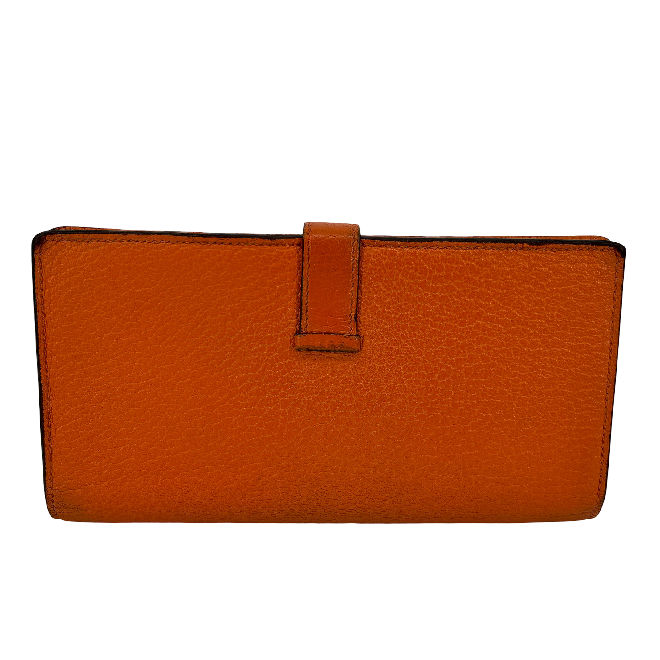 Hermès Béarn Wallet Orange Epsom Leather