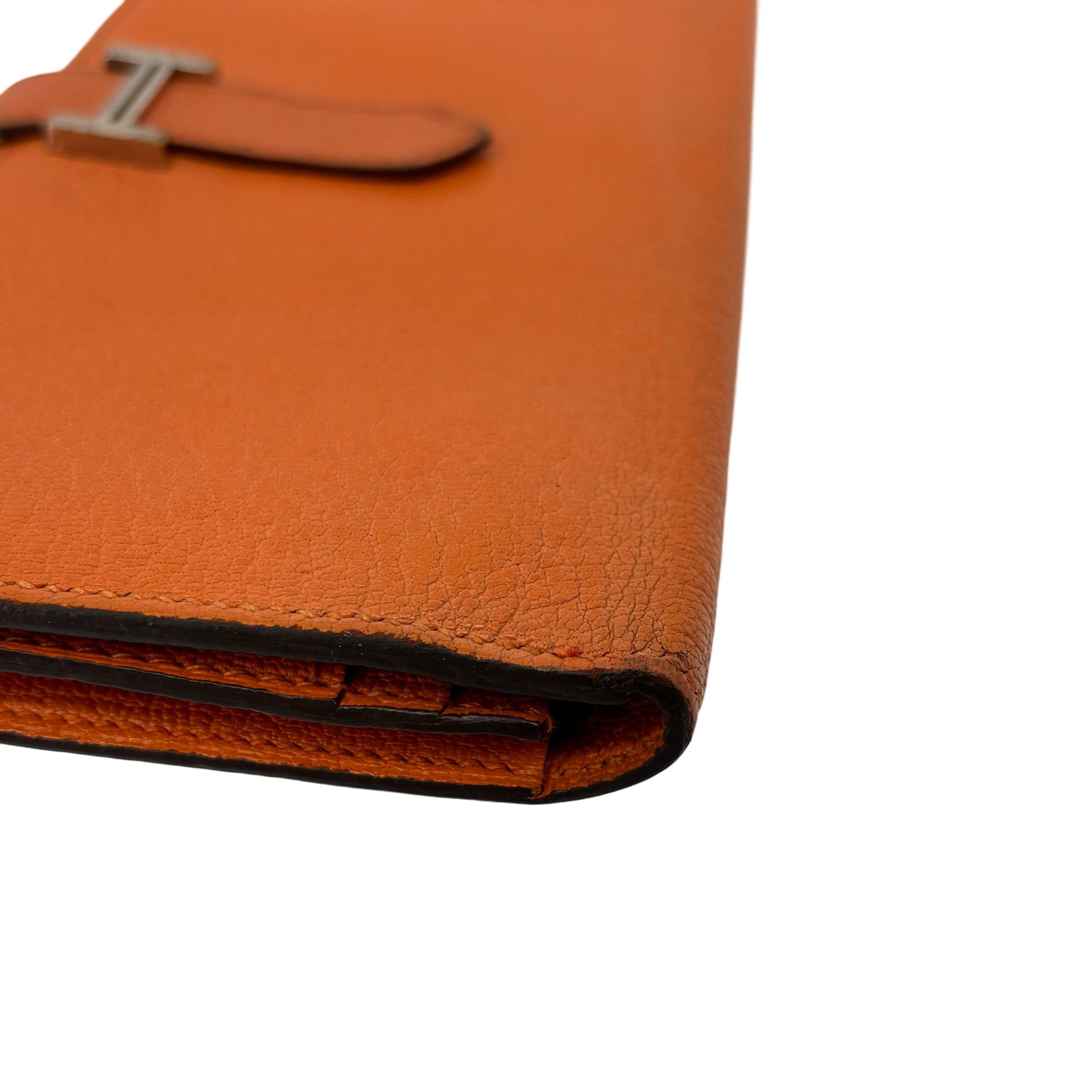 Hermès Béarn Wallet Orange Epsom Leather