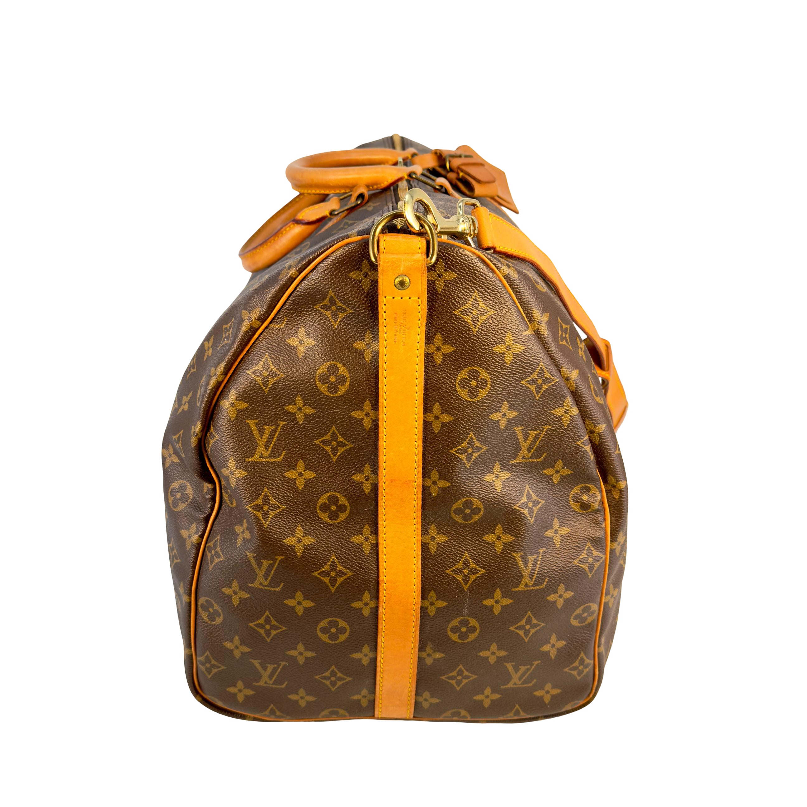 Louis Vuitton Keepall 60 Bandoulière Braun Monogram Canvas