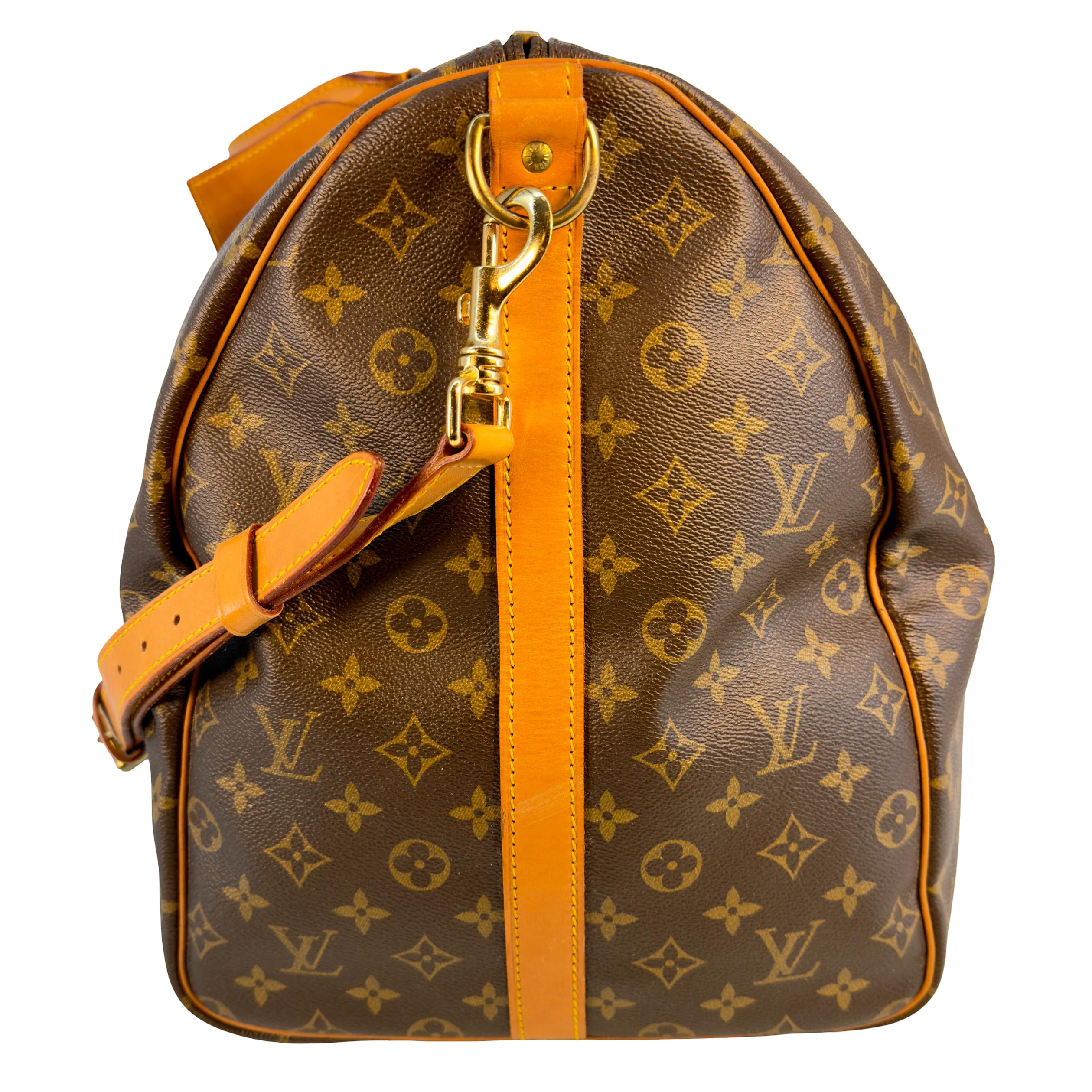 Louis Vuitton Keepall 60 Bandoulière Braun Monogram Canvas