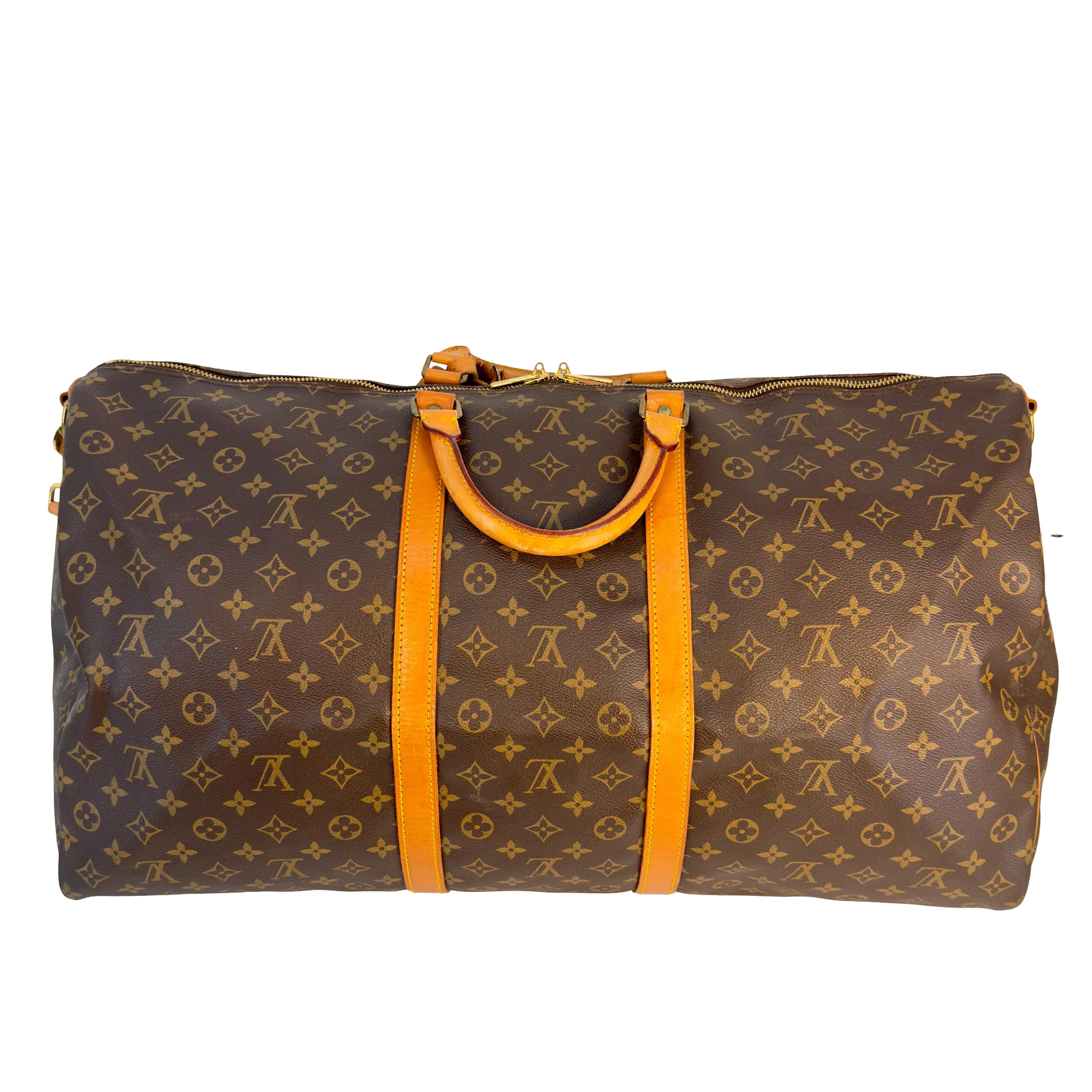 Louis Vuitton Keepall 60 Bandoulière Braun Monogram Canvas