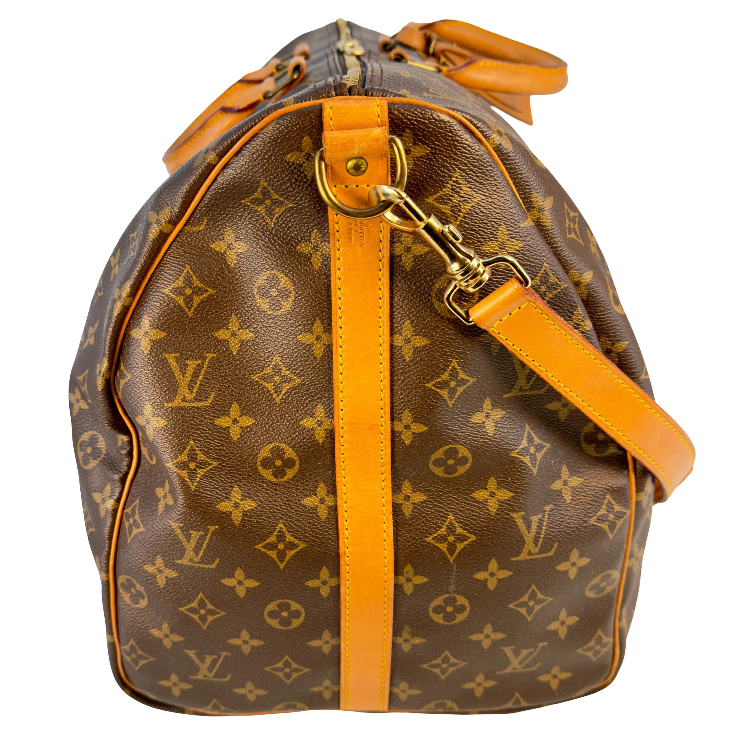 Louis Vuitton Keepall 60 Bandoulière Braun Monogram Canvas