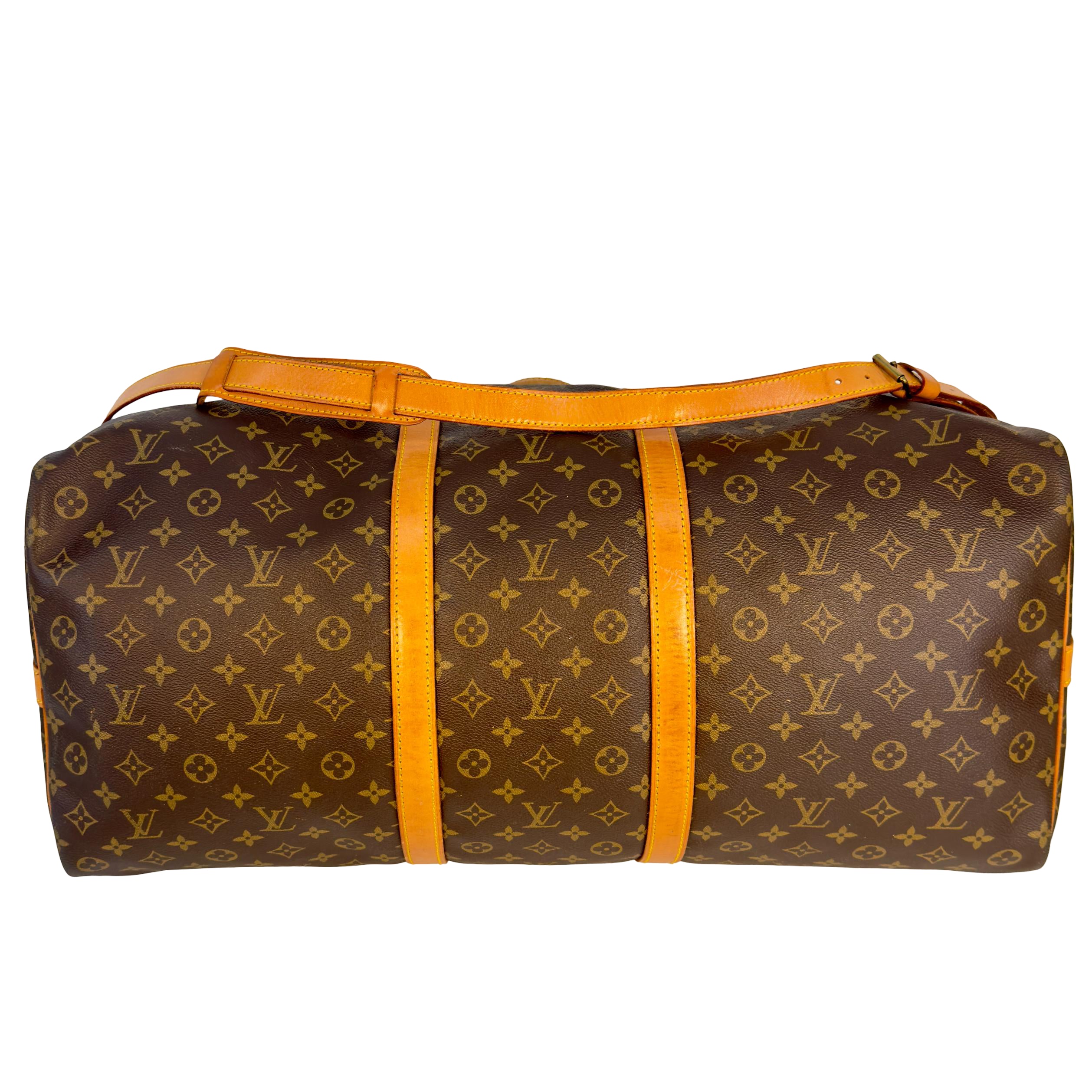 Louis Vuitton Keepall 60 Bandoulière Braun Monogram Canvas
