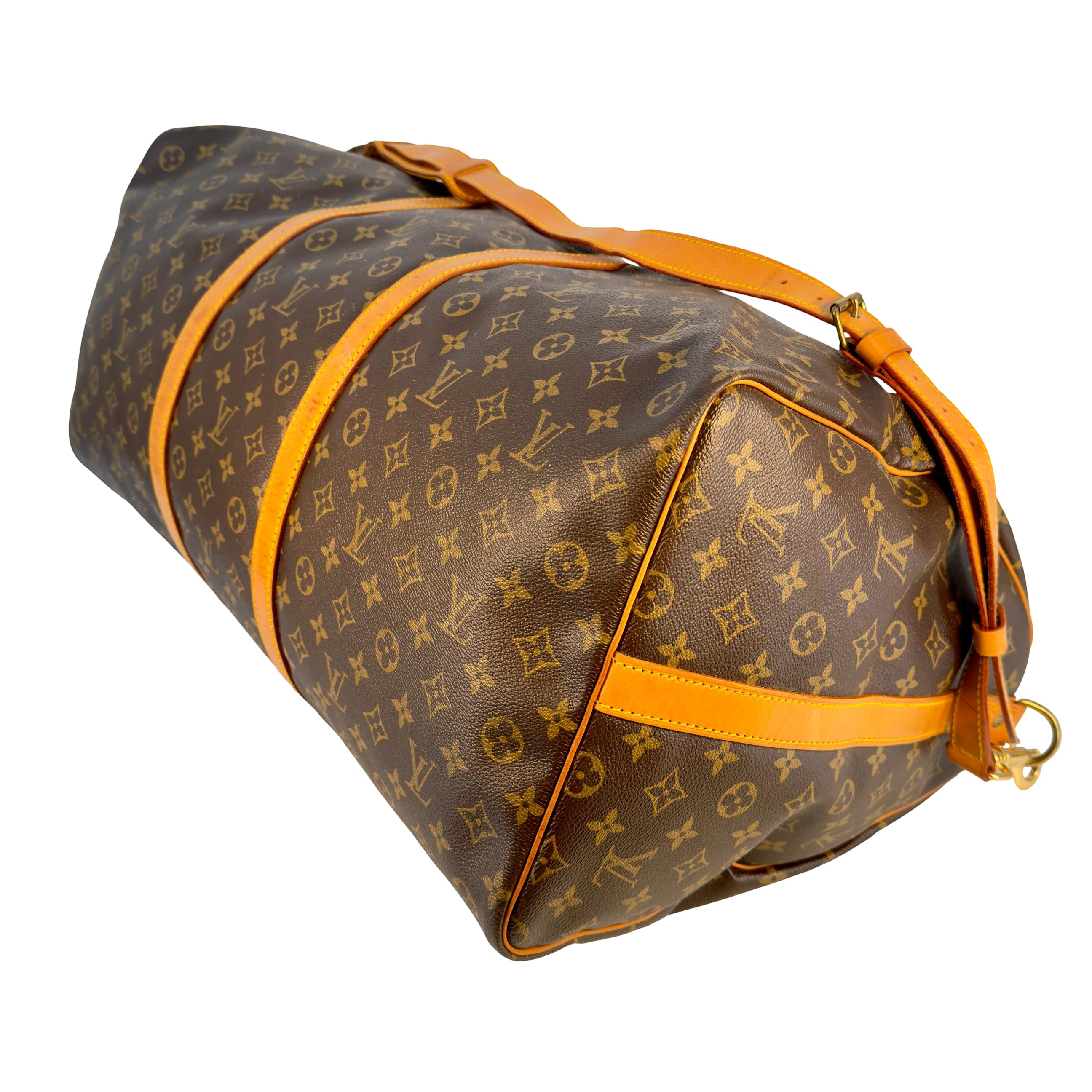 Louis Vuitton Keepall 60 Bandoulière Braun Monogram Canvas