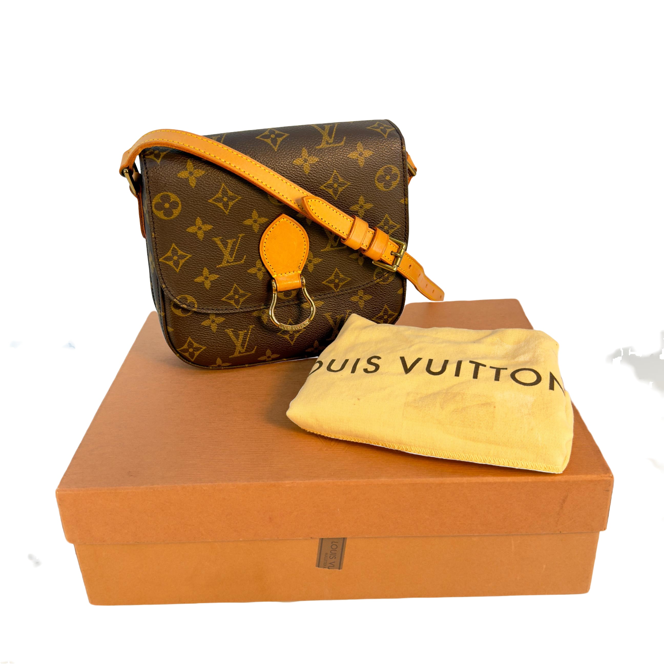 Louis Vuitton Saint Cloud MM Braun Monogram Canvas