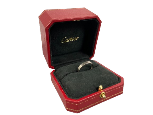 Cartier Love Ring White Gold Size 60 incl. Box