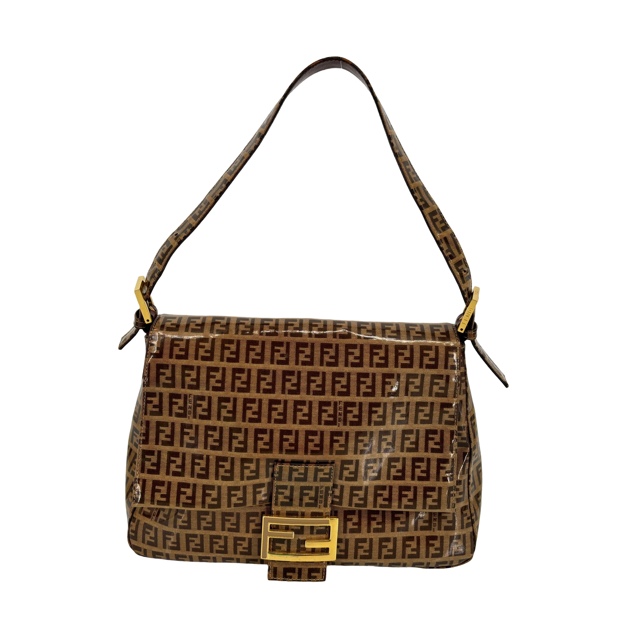 Fendi Mamma Baguette Bag Beige Zucchino Monogram