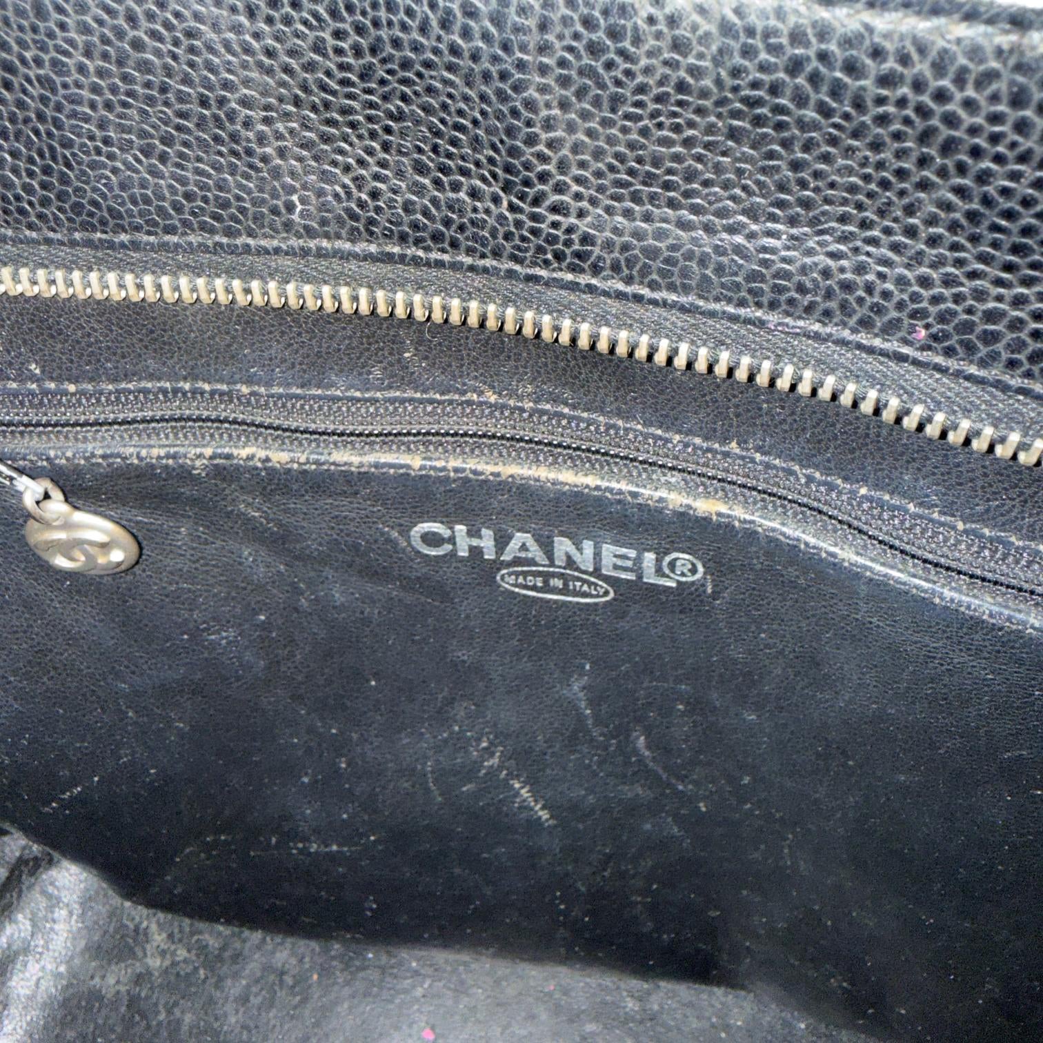 Chanel Medallion Tote Schwarz Caviar Leder