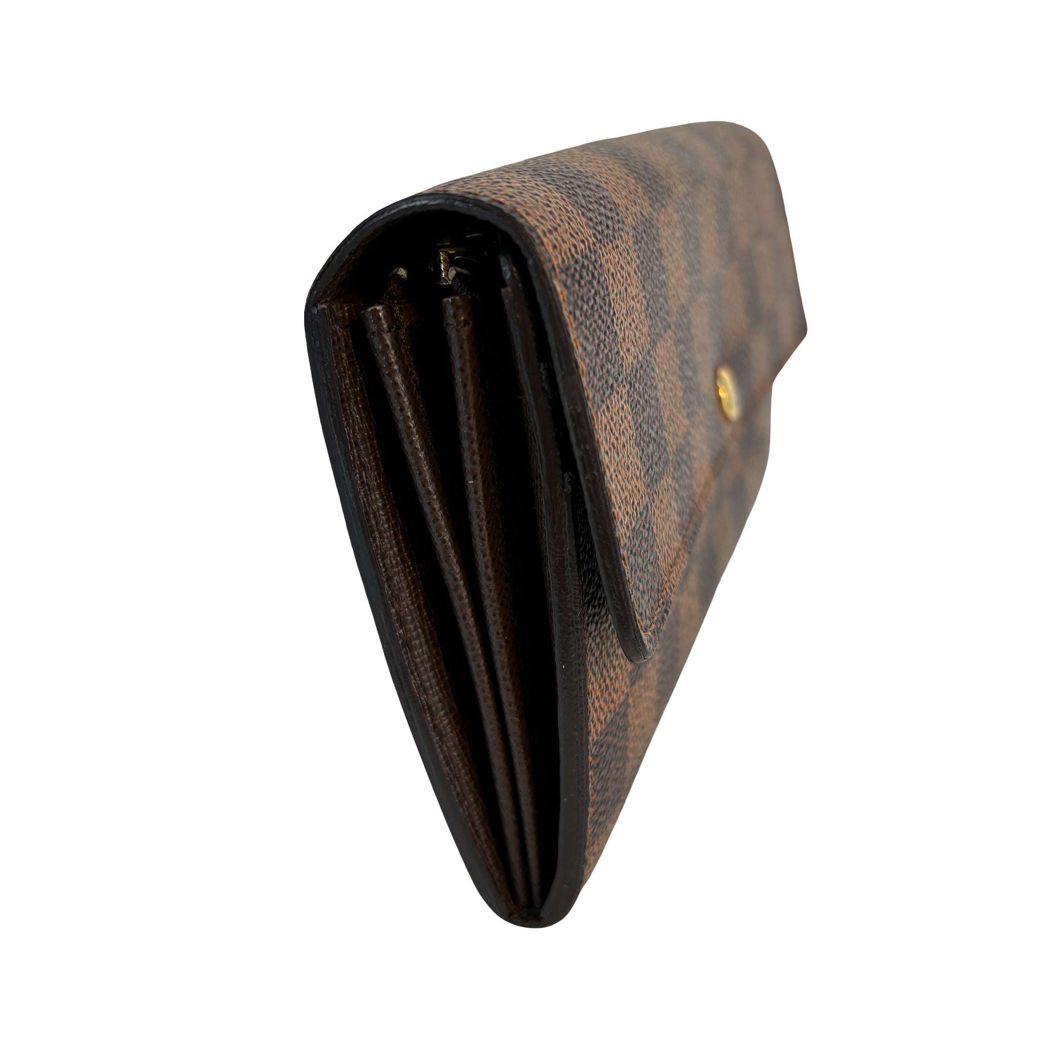 Louis Vuitton Sarah Wallet Damier Ebene Canvas