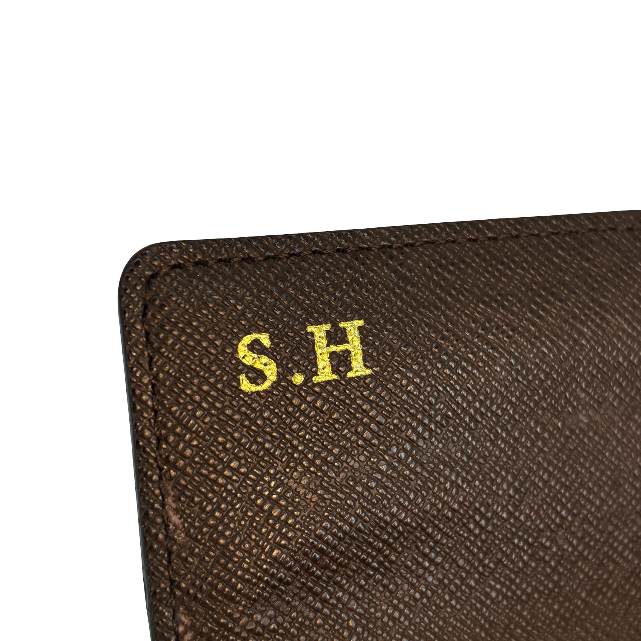 Louis Vuitton Sarah Wallet Damier Ebene Canvas