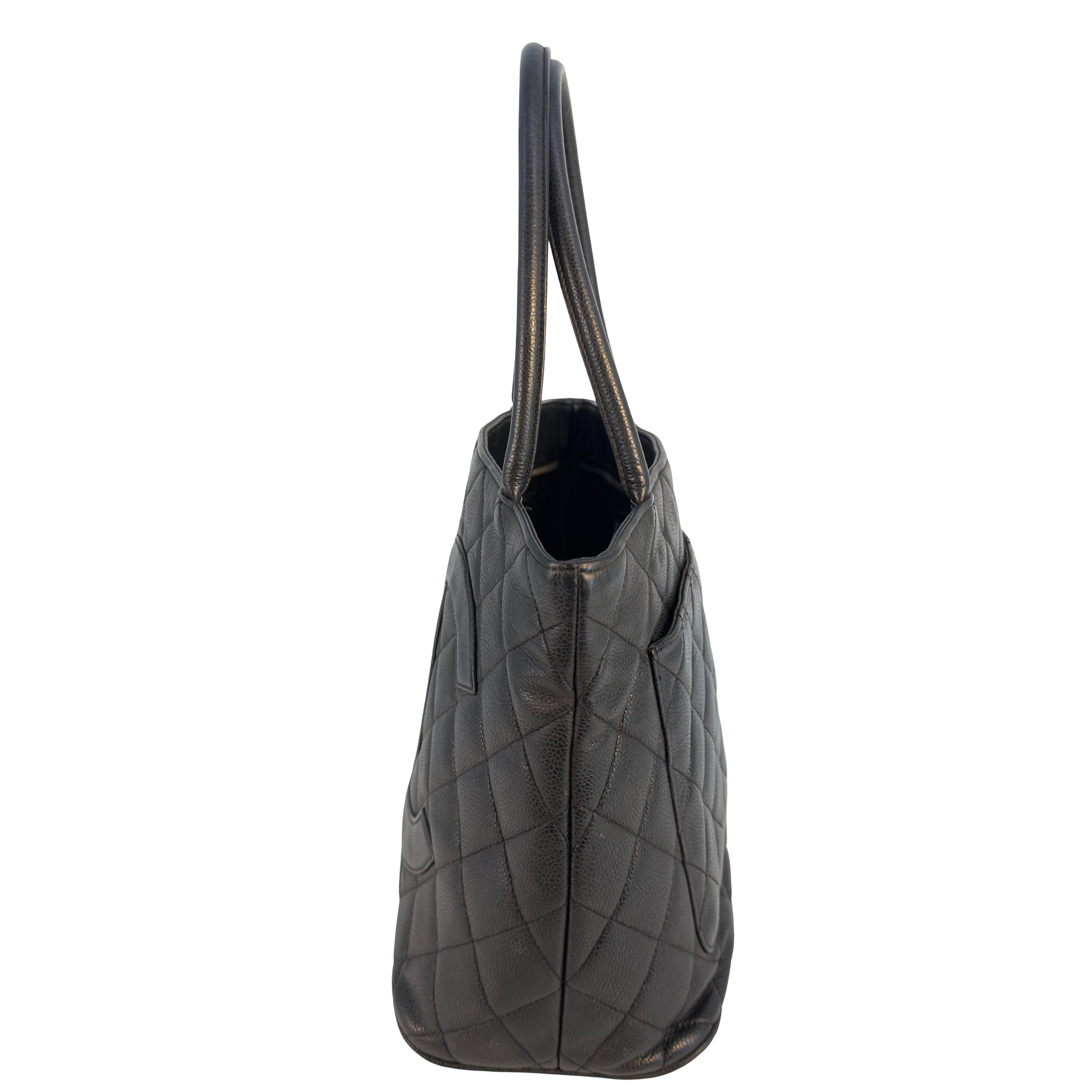 Chanel Medallion Tote Schwarz Caviar Leder