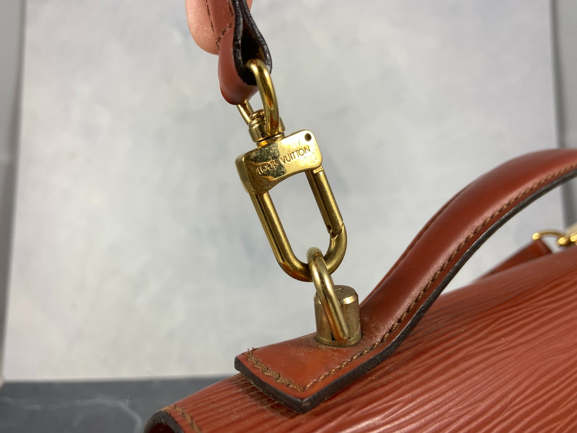 Louis Vuitton Monceau 28 Brown Epi Leather