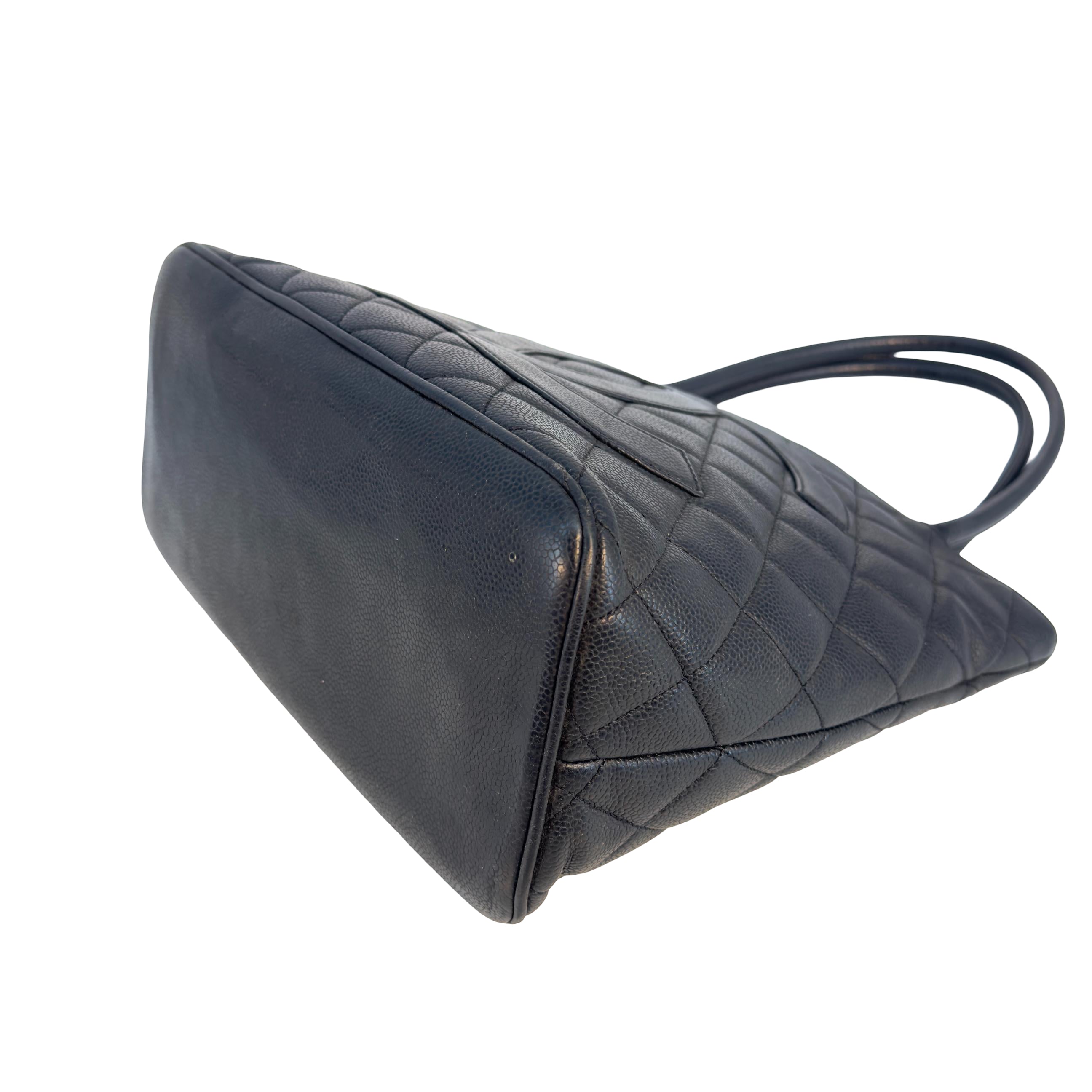 Chanel Medallion Tote Schwarz Caviar Leder