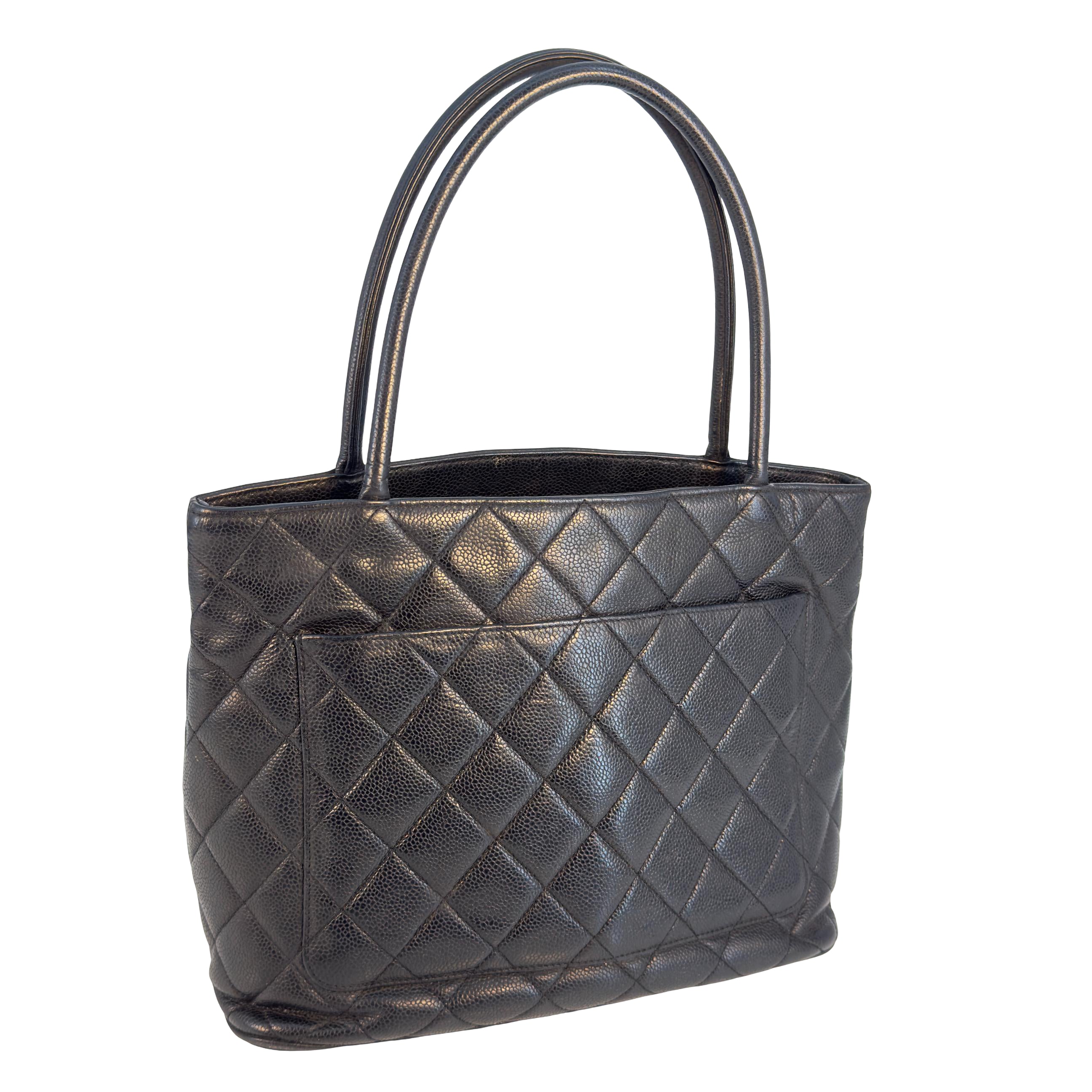 Chanel Medallion Tote Schwarz Caviar Leder