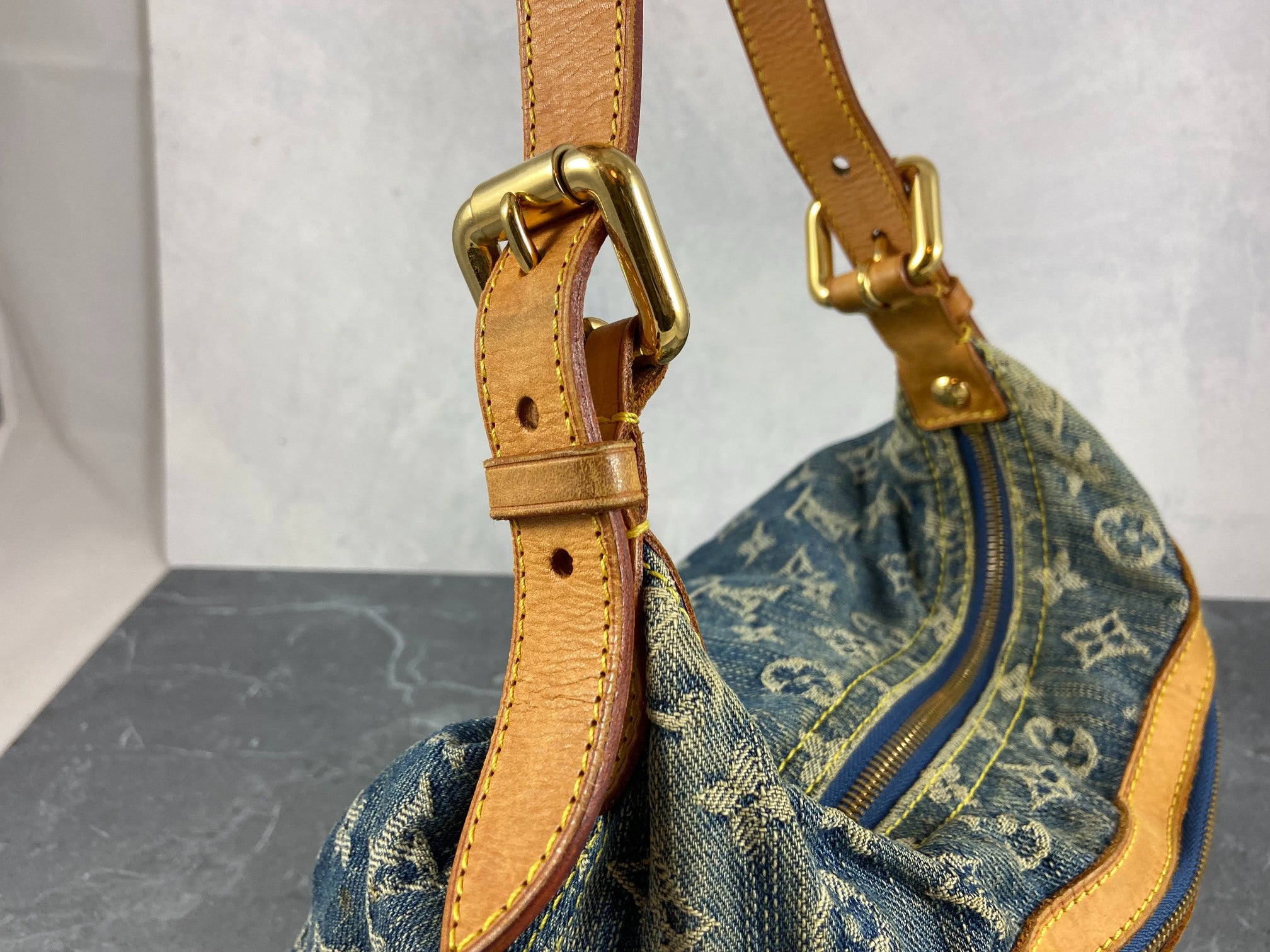 Louis Vuitton Baggy PM Monogram Canvas Bag Blue