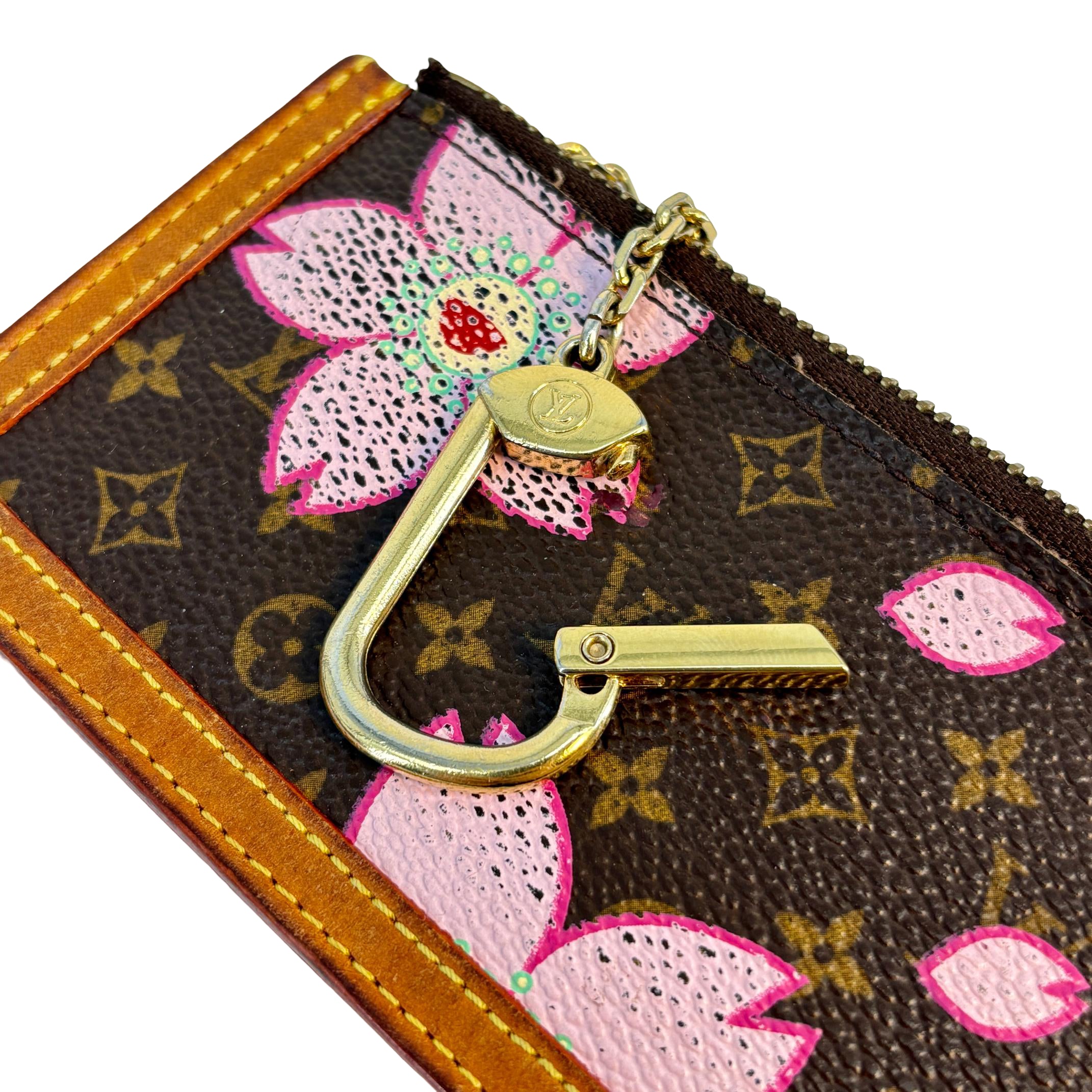 Louis Vuitton Takashi Murakami Pochette Cles Key Pouch Cherry Blossom