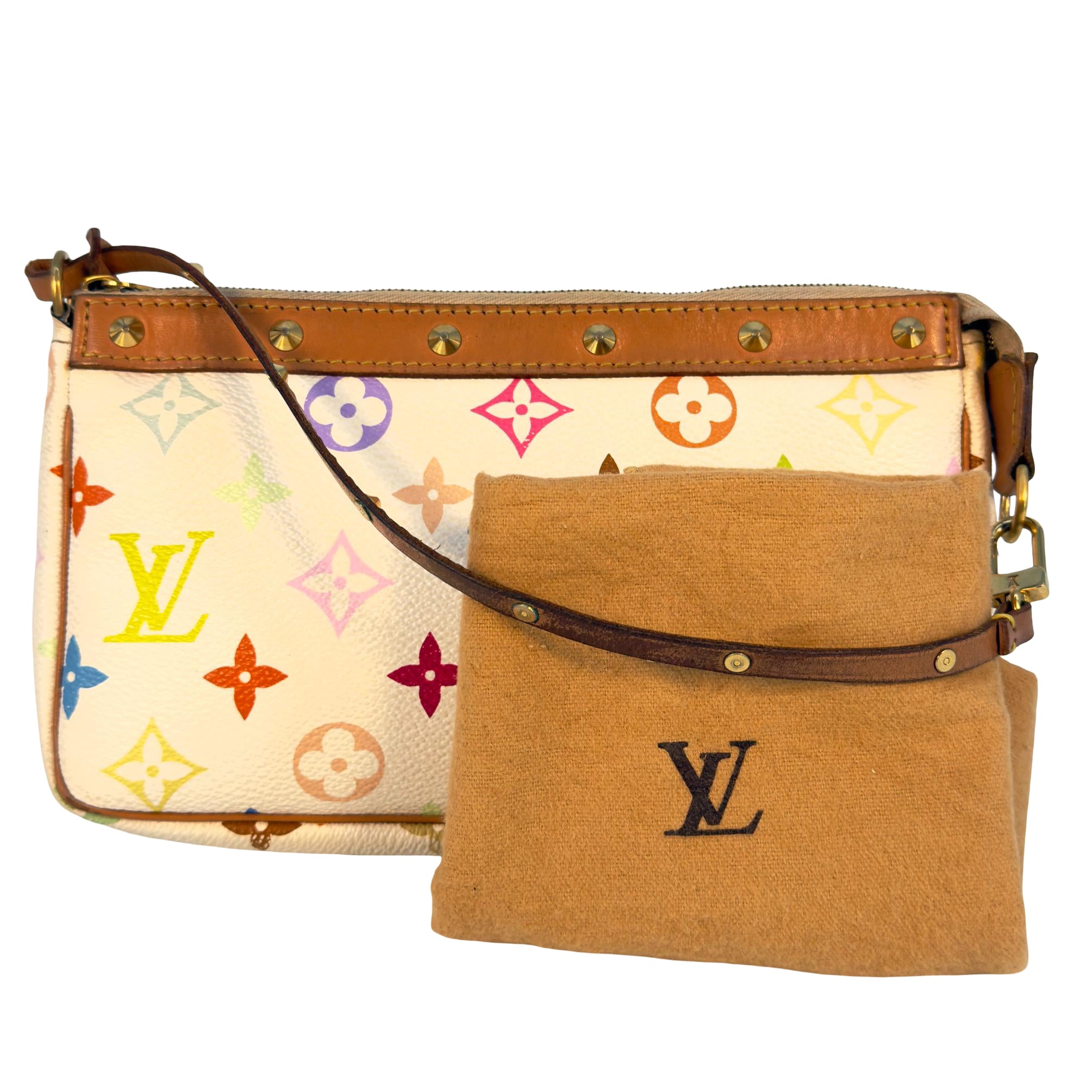 Louis Vuitton Pochette Accessoires Murakami Multicolor Canvas