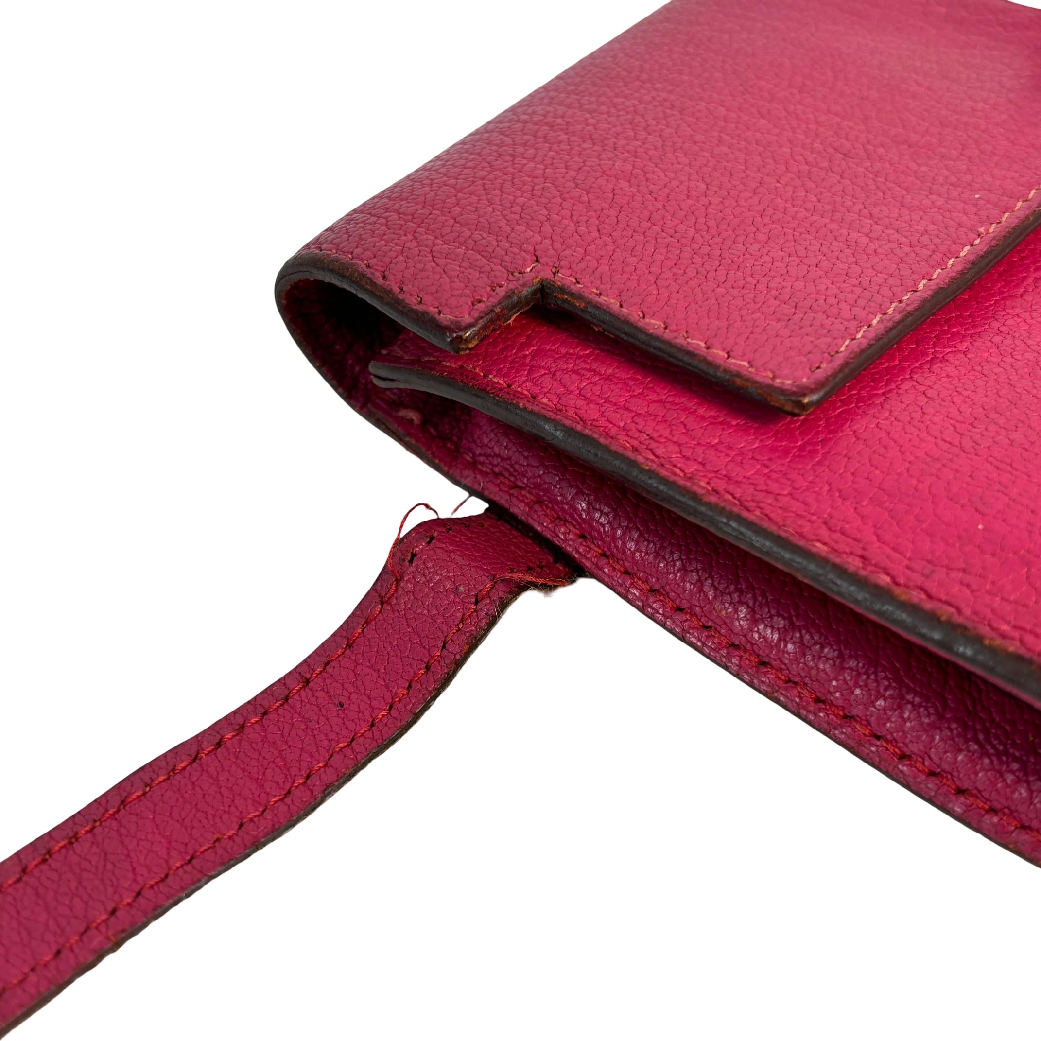 Hermès Kelly Wallet Pink Leather