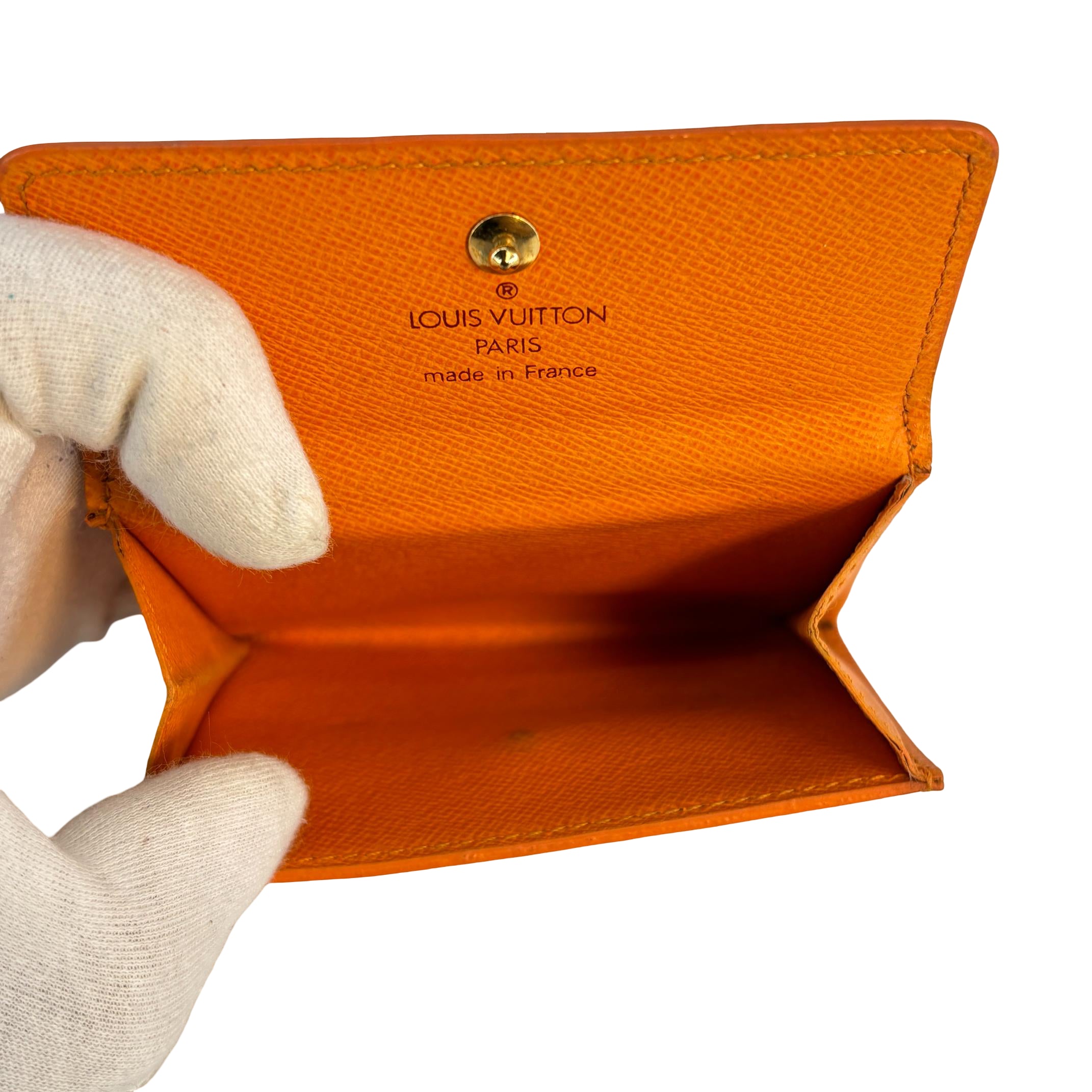Louis Vuitton Ludlow Wallet Orange Epi Leather