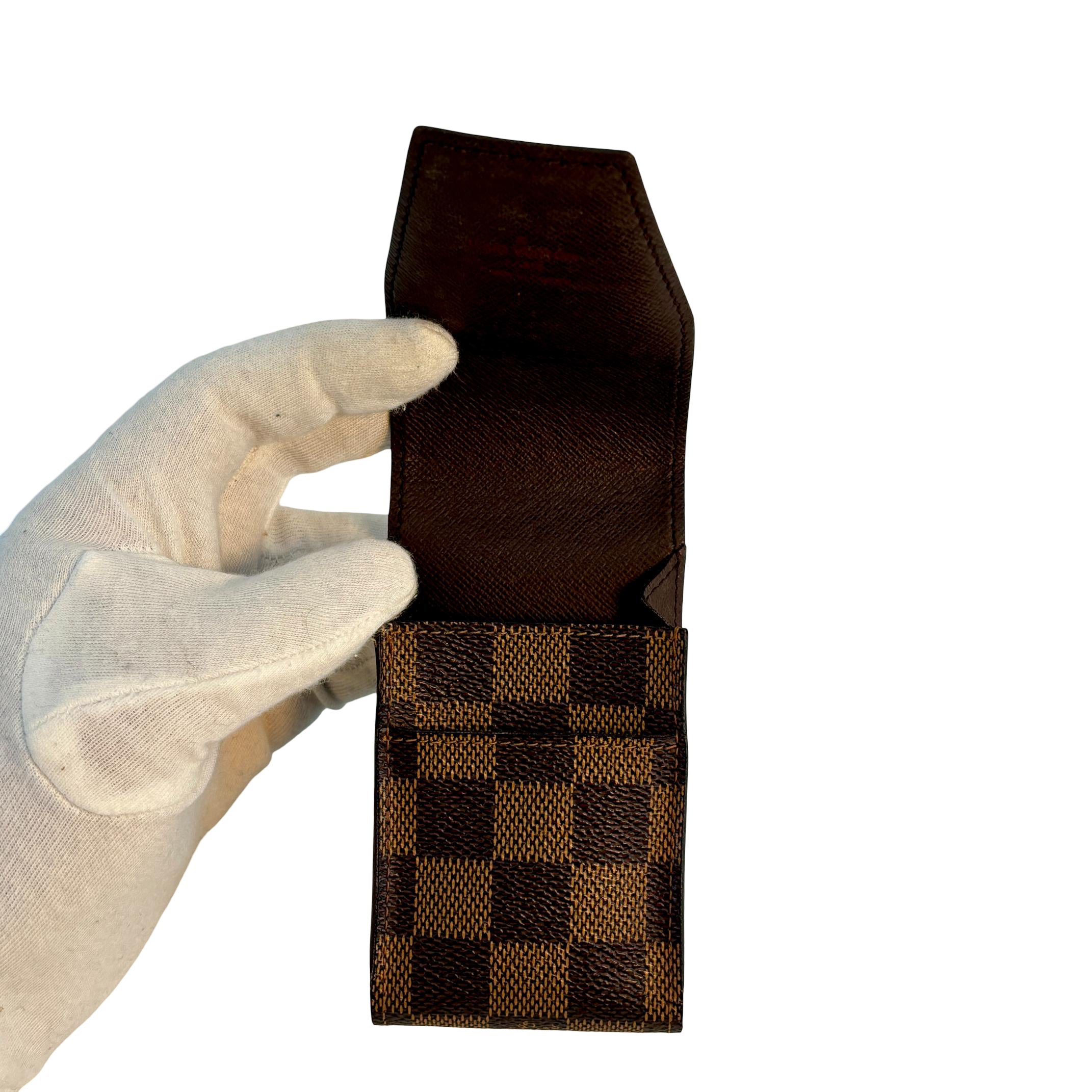 Louis Vuitton Cigarette Case Damier Ebene Canvas