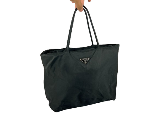 Prada Tessuto Nylon Hand / Tote Bag Black