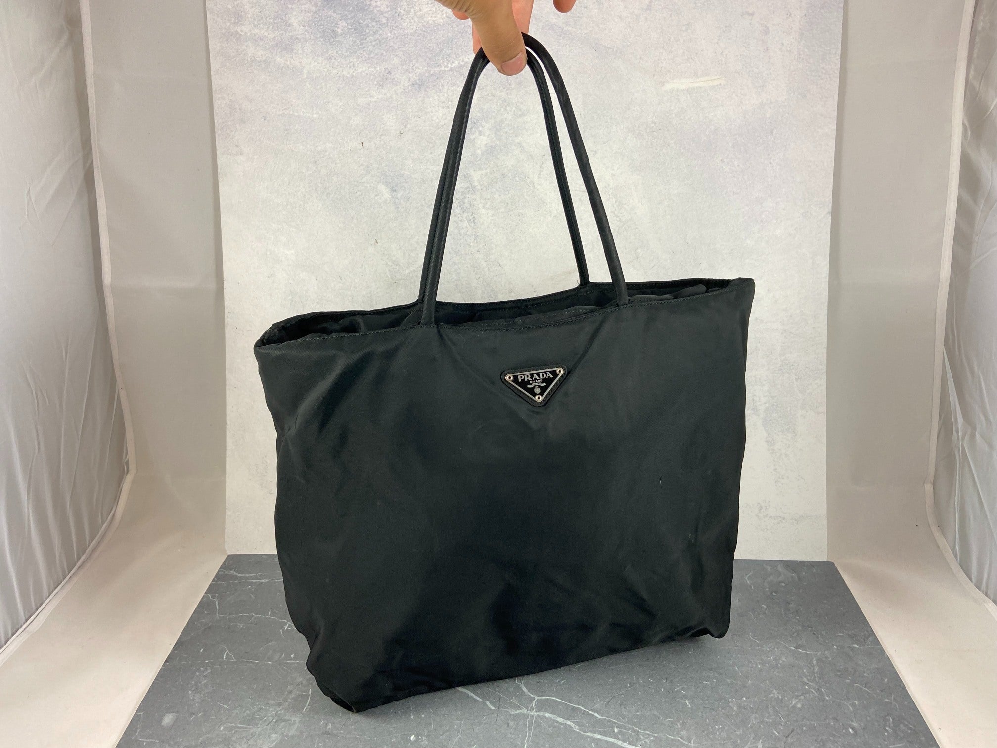 Prada Tessuto Nylon Hand / Tote Bag Black