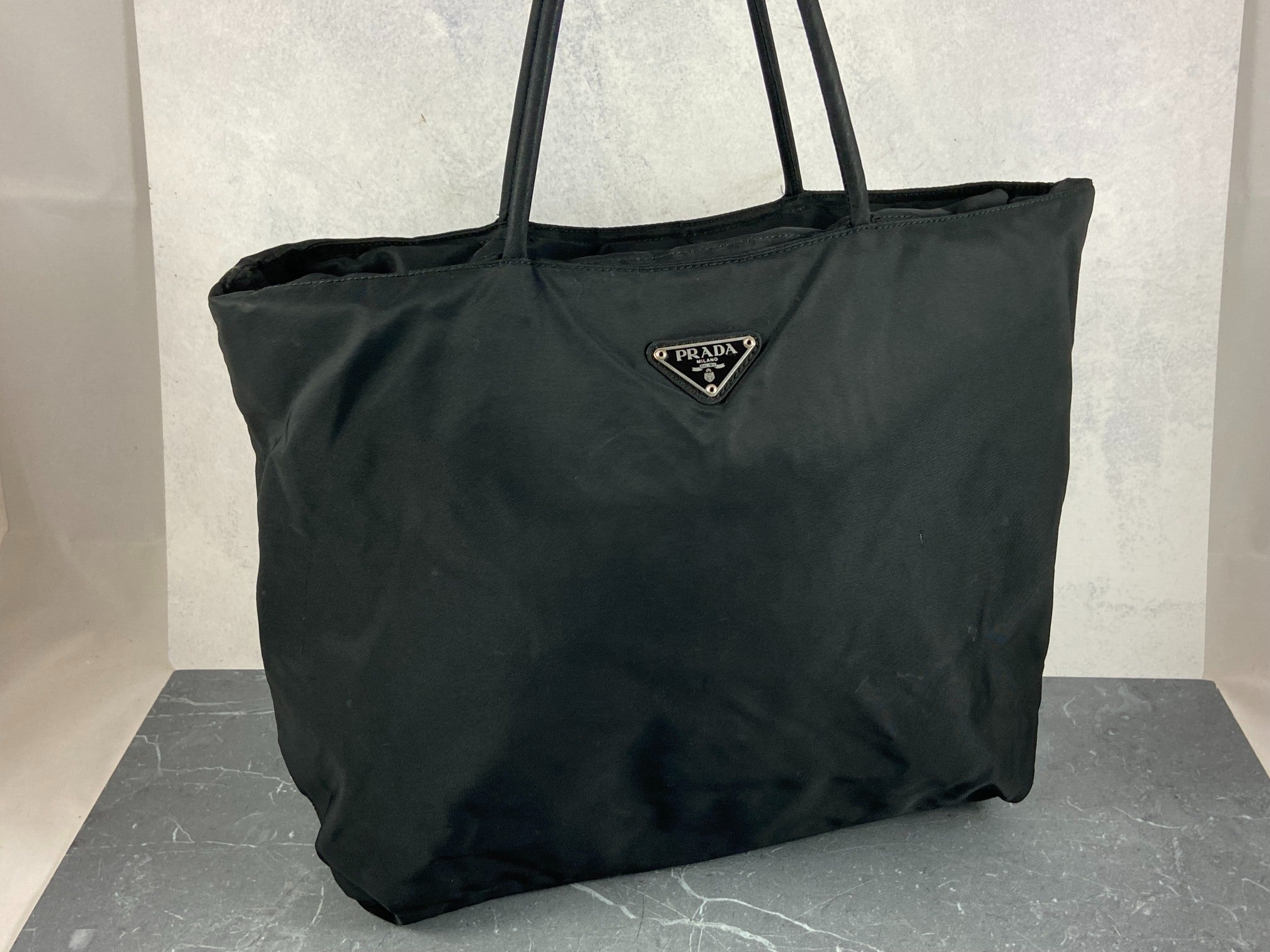 Prada Tessuto Nylon Hand / Tote Bag Black