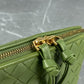 Bottega Veneta Pouch Green Intrecciato Leather