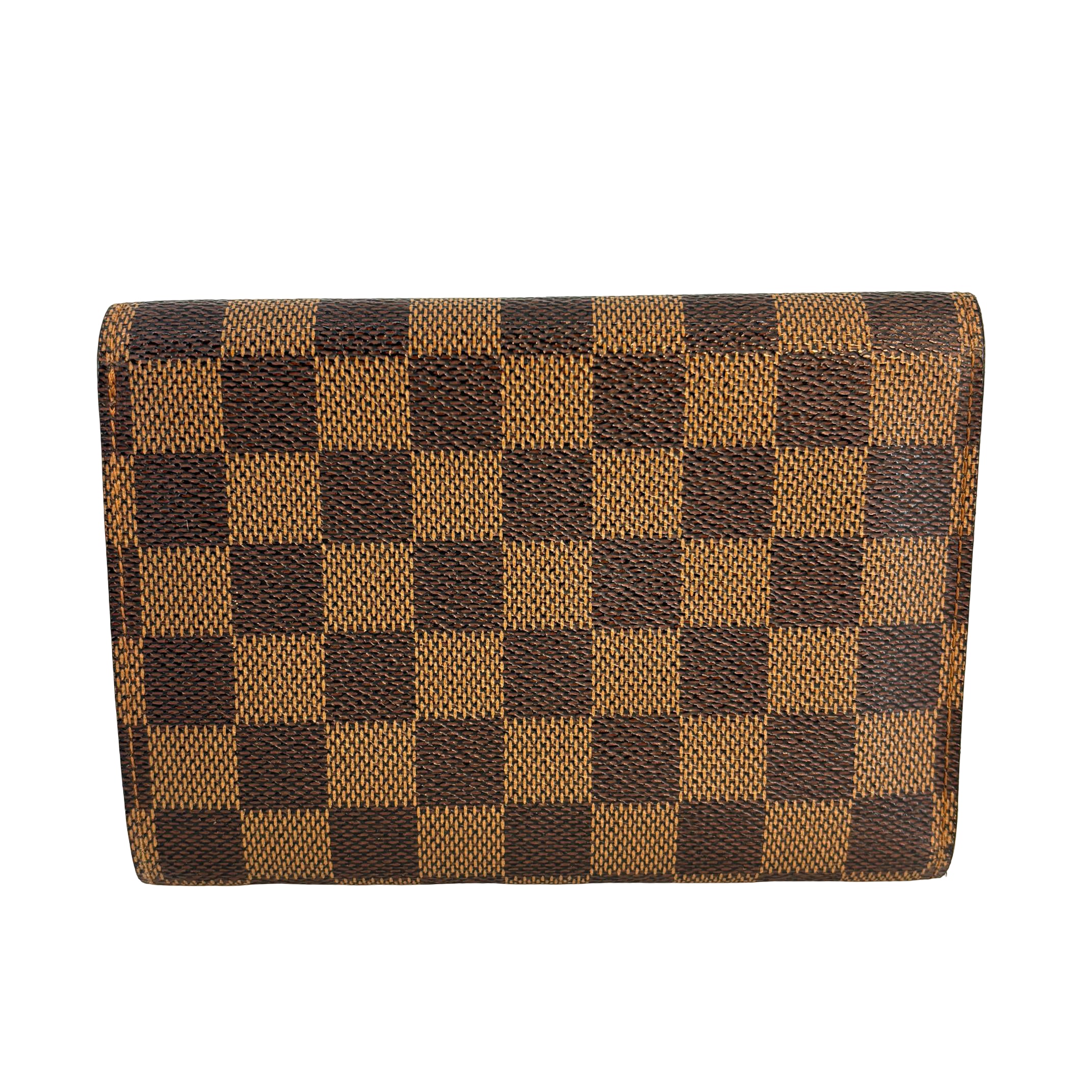 Louis Vuitton Porte Tresor Etui Wallet Damier Ebene Canvas