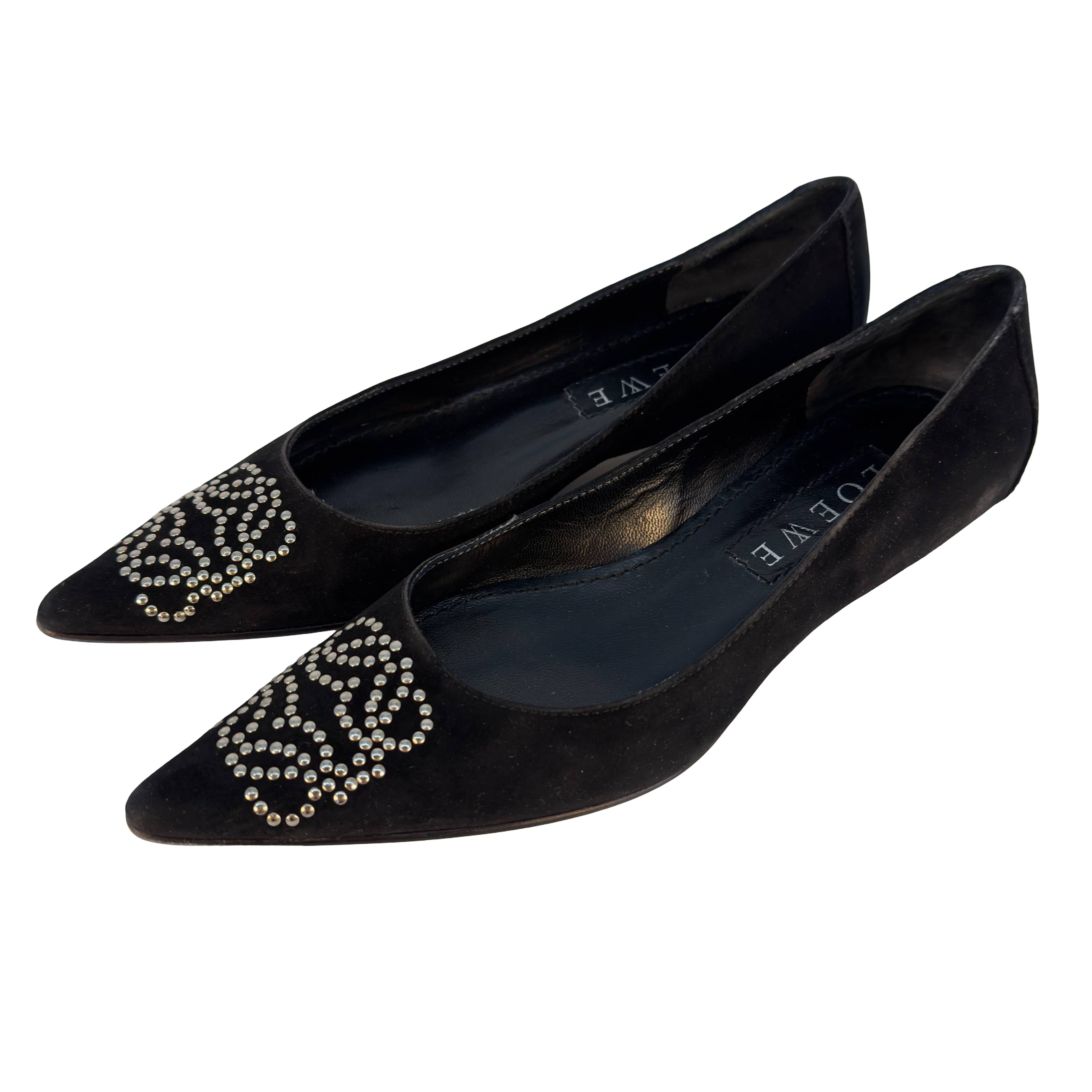 Loewe Anagram Loafer Gr. 35 Schwarz Wildleder