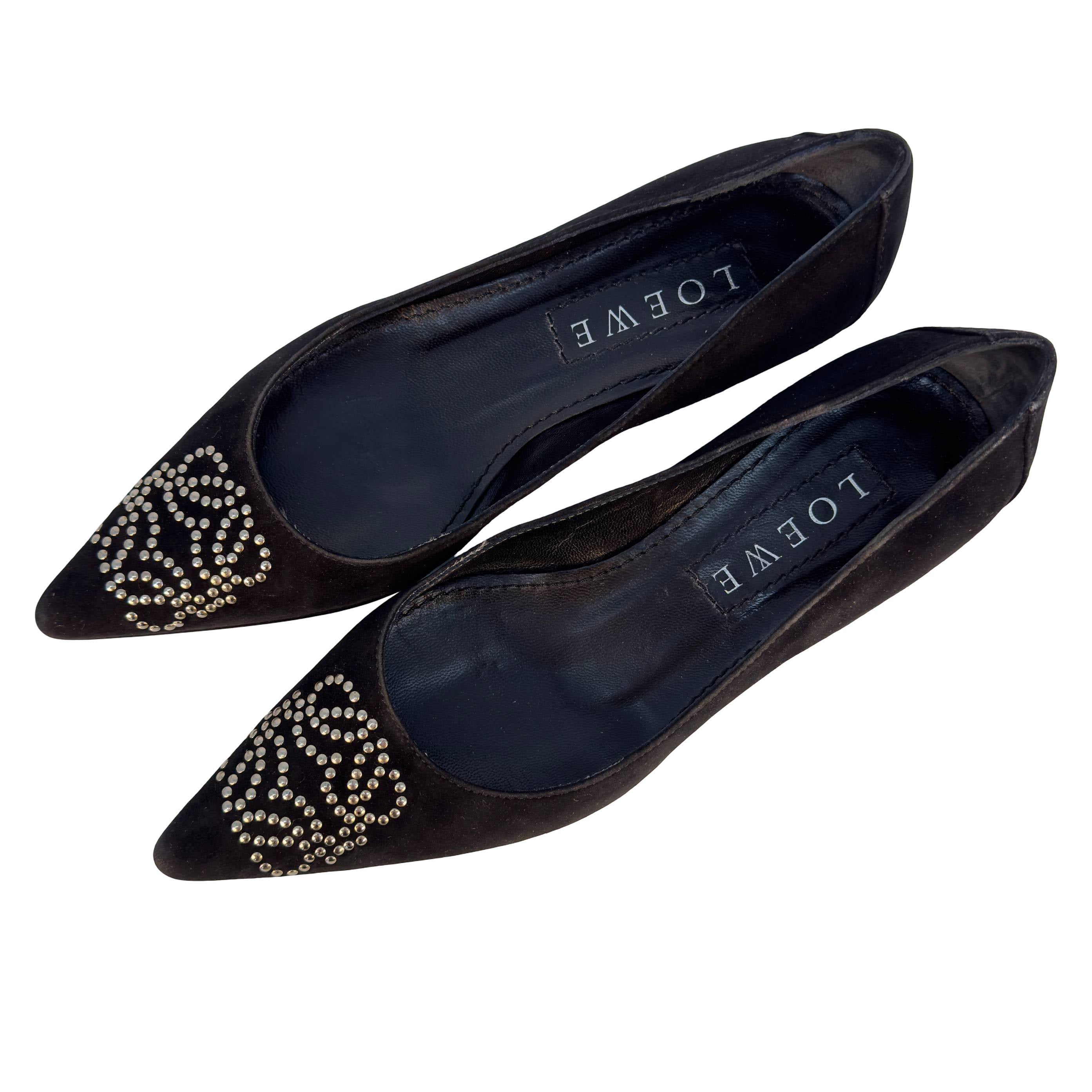 Loewe Anagram Loafer Gr. 35 Schwarz Wildleder