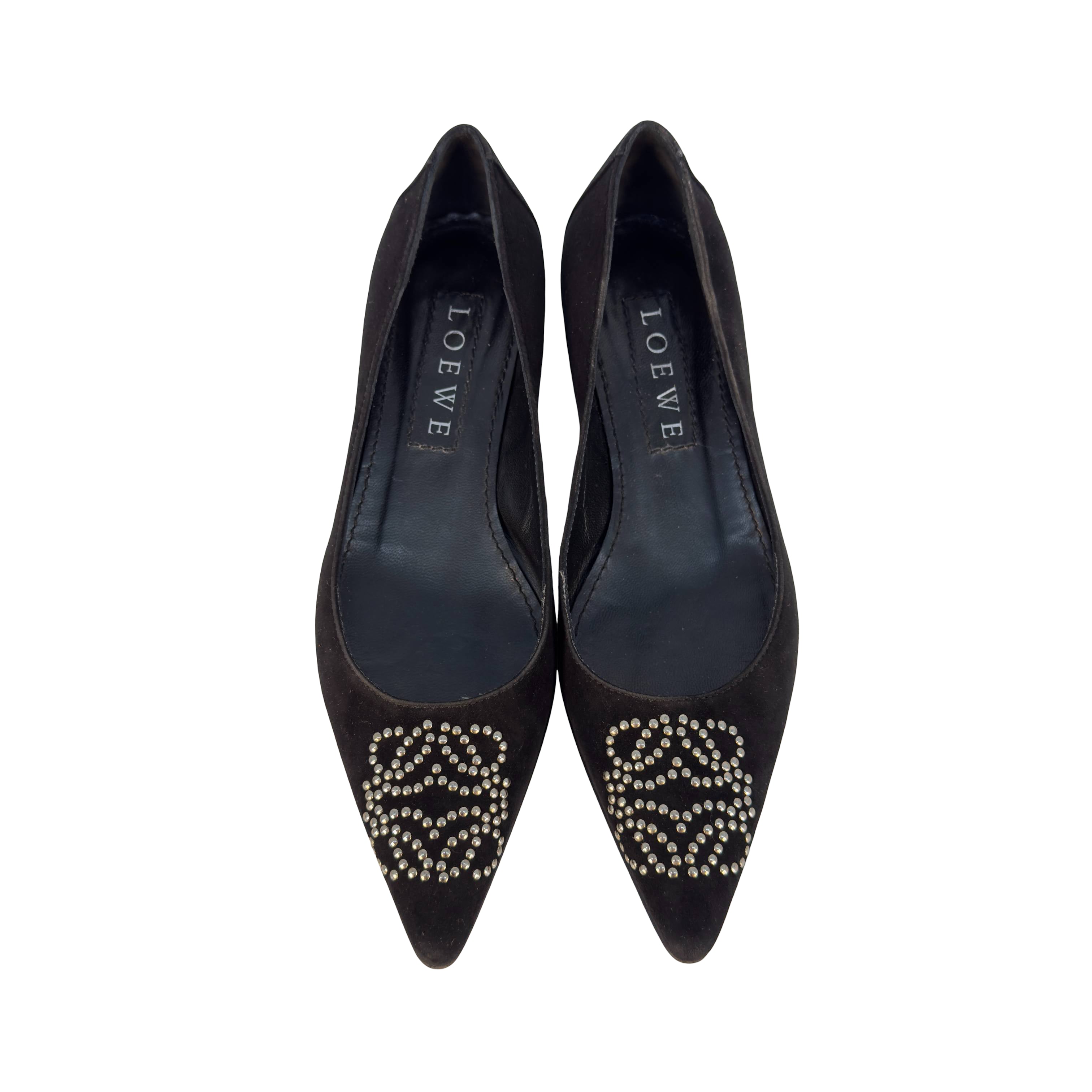 Loewe Anagram Loafer Gr. 35 Schwarz Wildleder