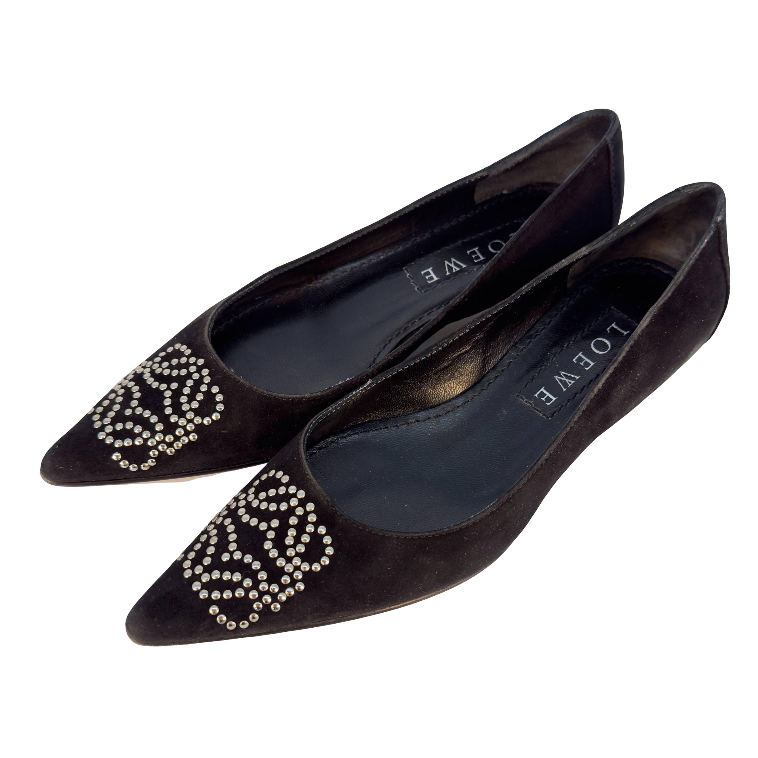 Loewe Anagram Loafer Gr. 35 Schwarz Wildleder