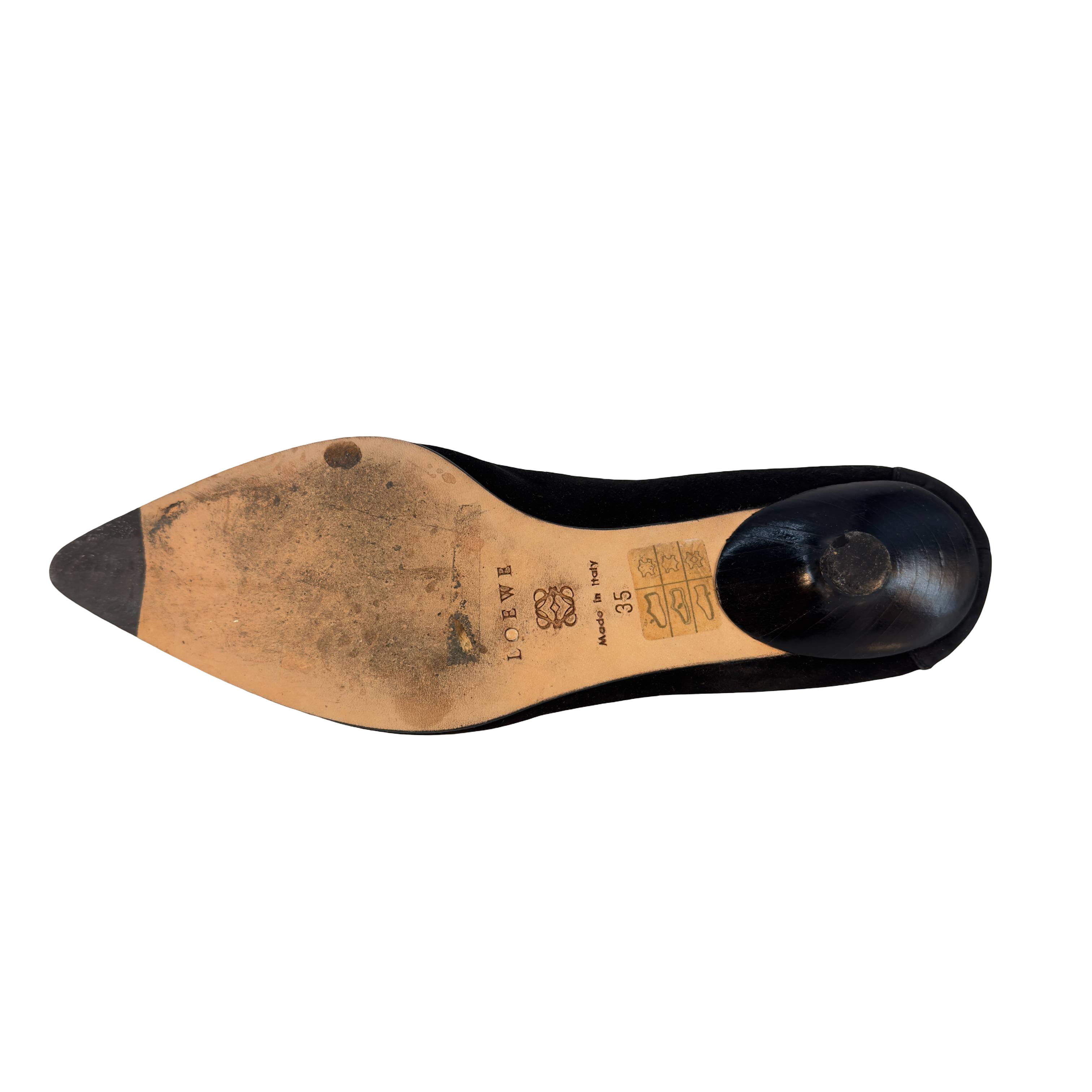Loewe Anagram Loafer Gr. 35 Schwarz Wildleder